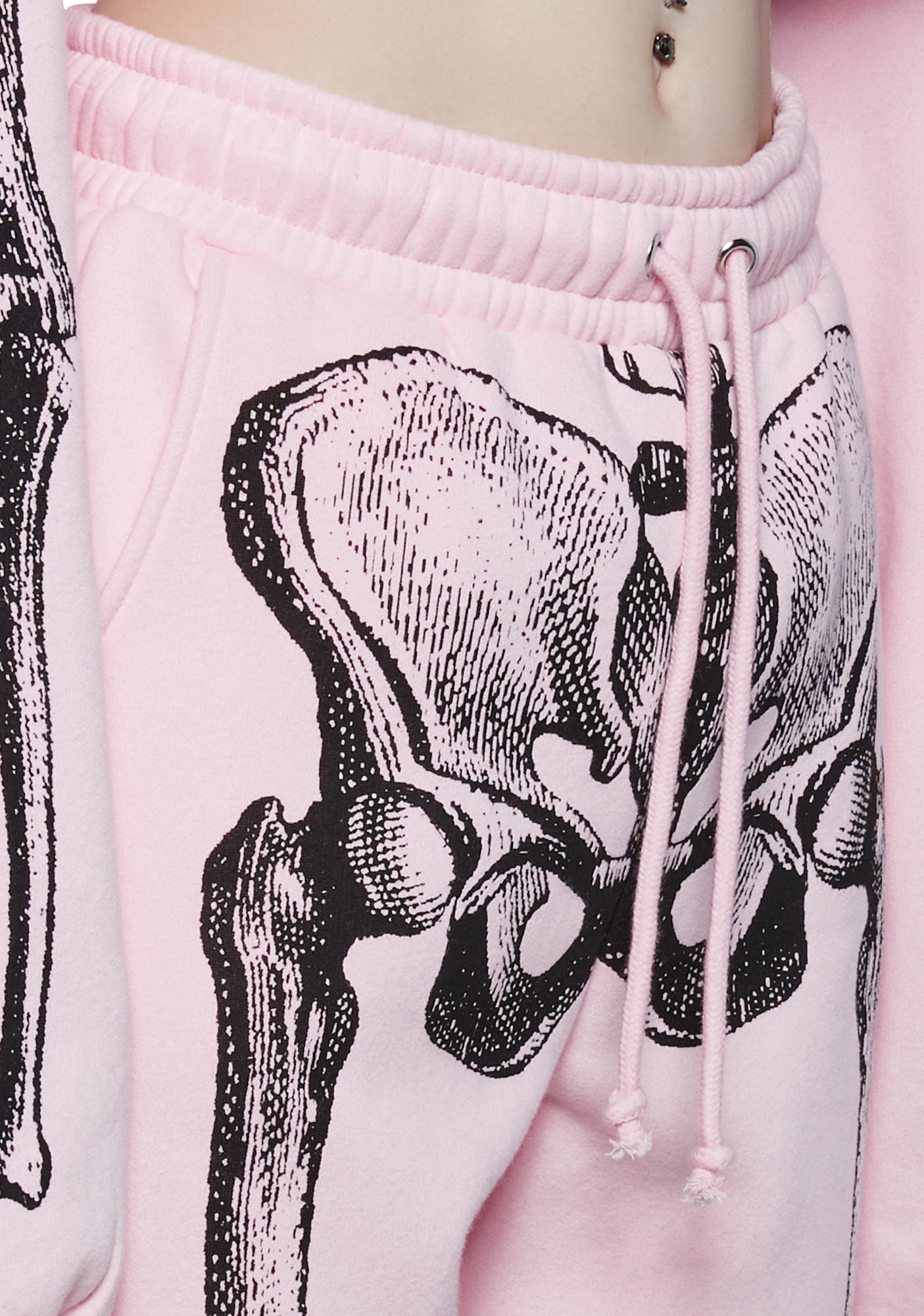 Trickz N' Treatz Skeleton Graphic Jogger Sweatpants - Pink Trickz N' Treatz Skeleton Graphic Jogger Sweatpants - Pink