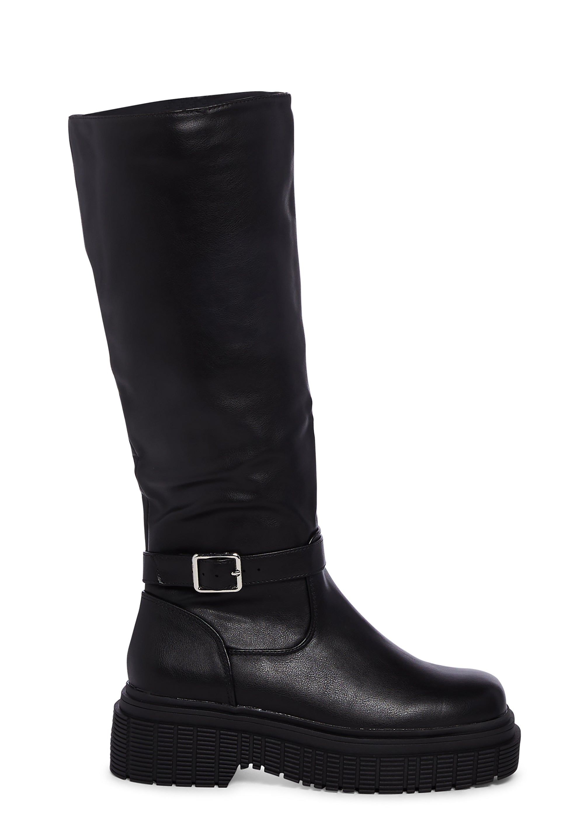 Public Desire Knee High Platform Boots - Black â Dolls Kill