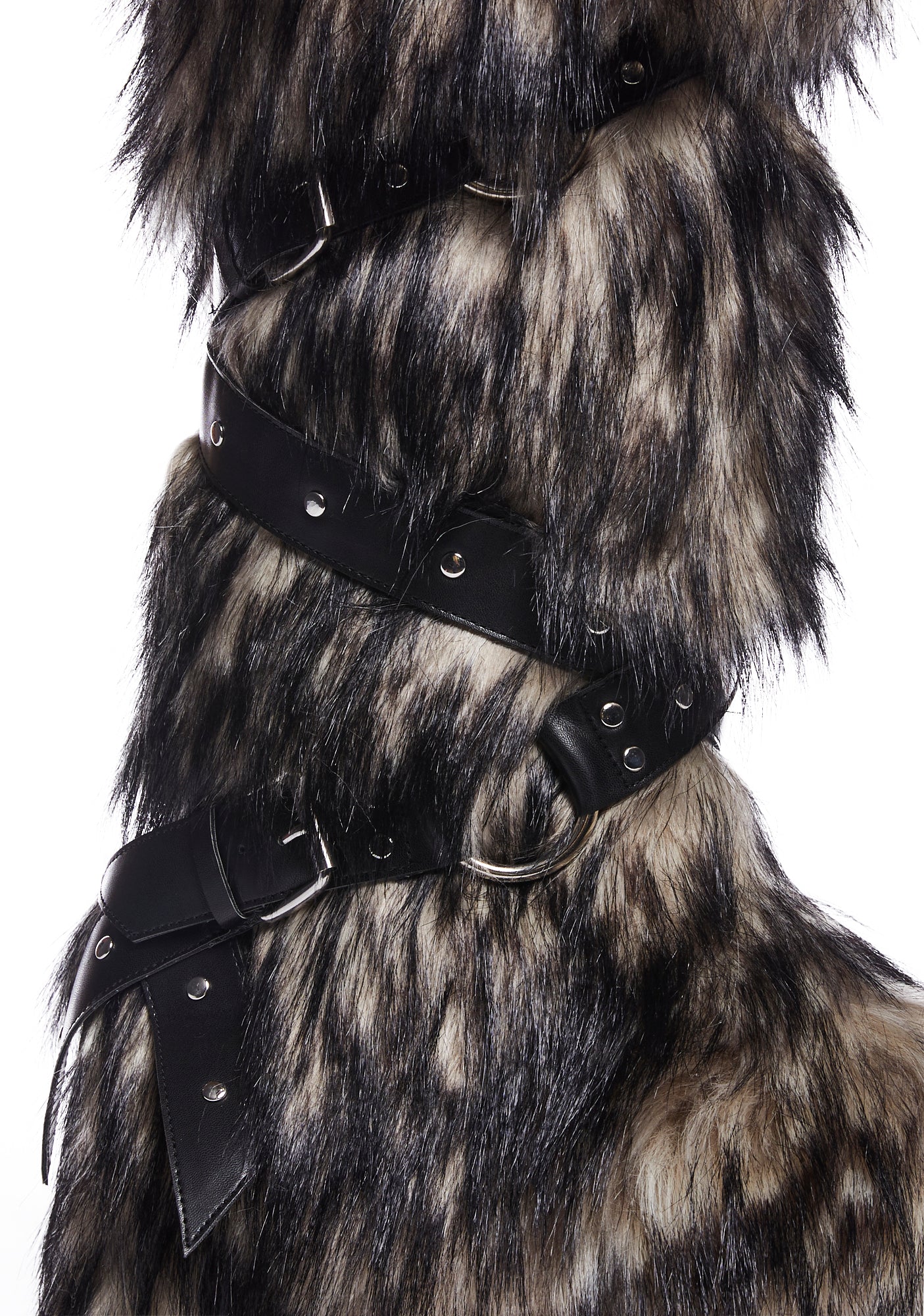 Wolf fur boots cheap