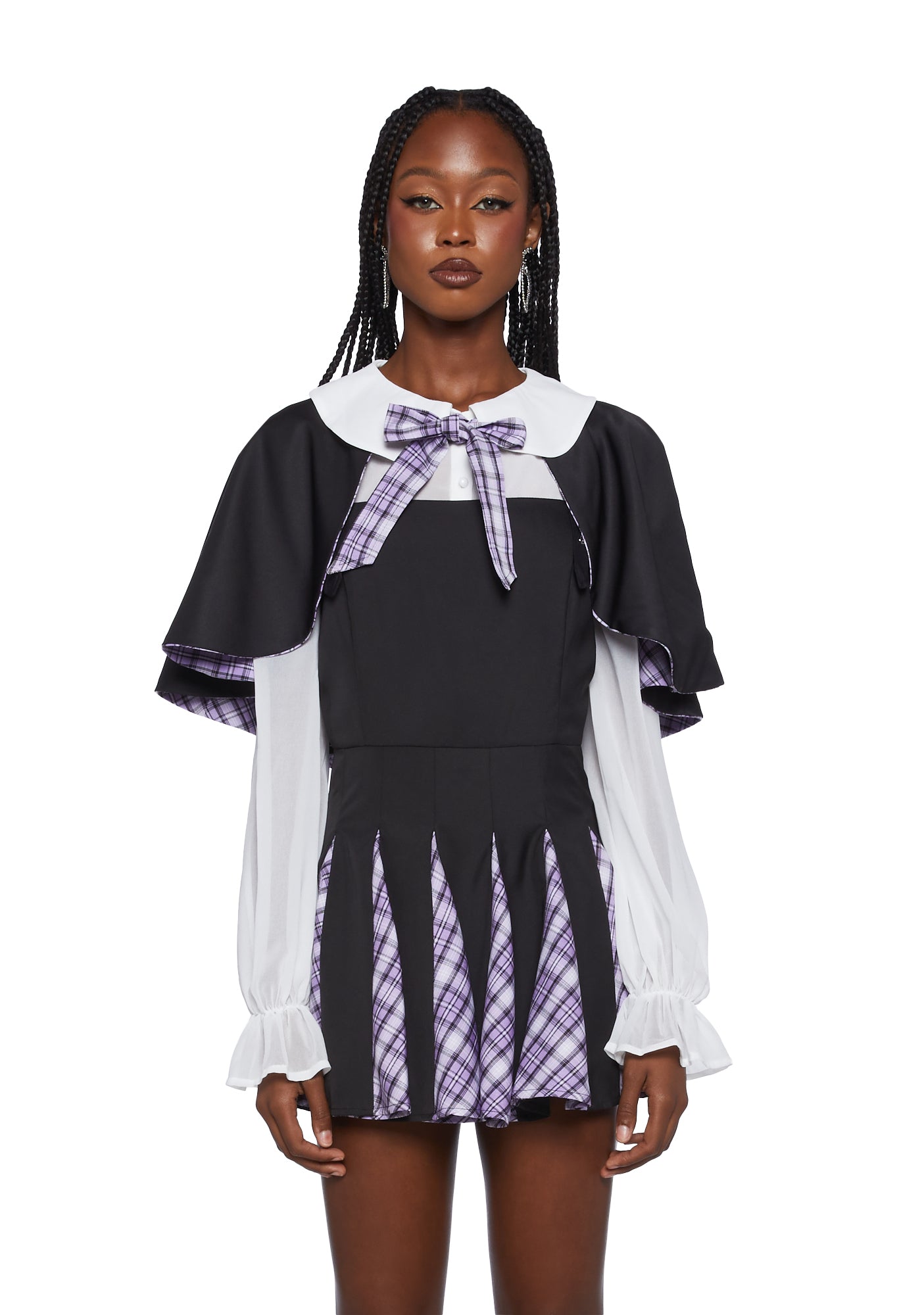 SEELEY H-Helene II ドール型モールド　Halopeau Sugar Thrillz Reversible Cropped Capelet - Purple – Dolls Kill