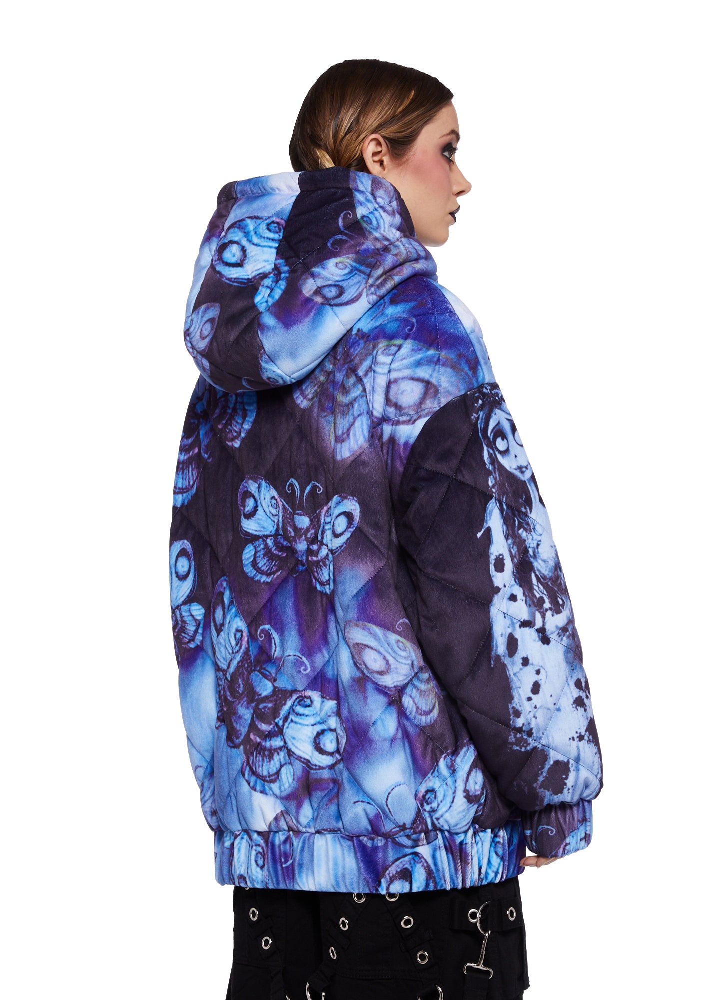 Dolls Kill X Corpse Bride Jacket- Dark Blue