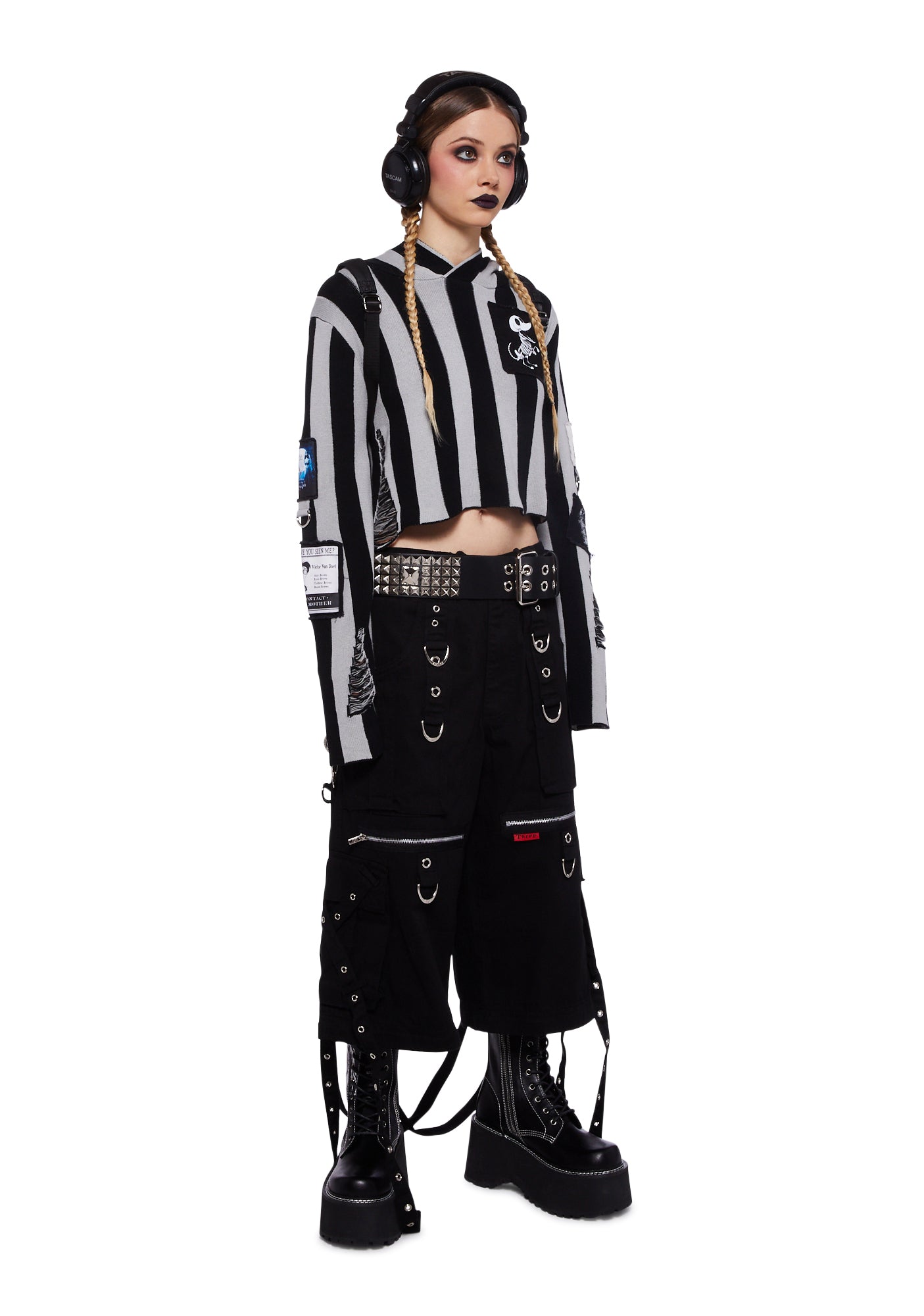 ドールズキル dollskill ベティ・ブープコート Dolls Kill X Corpse Bride Hooded Sweater- Black