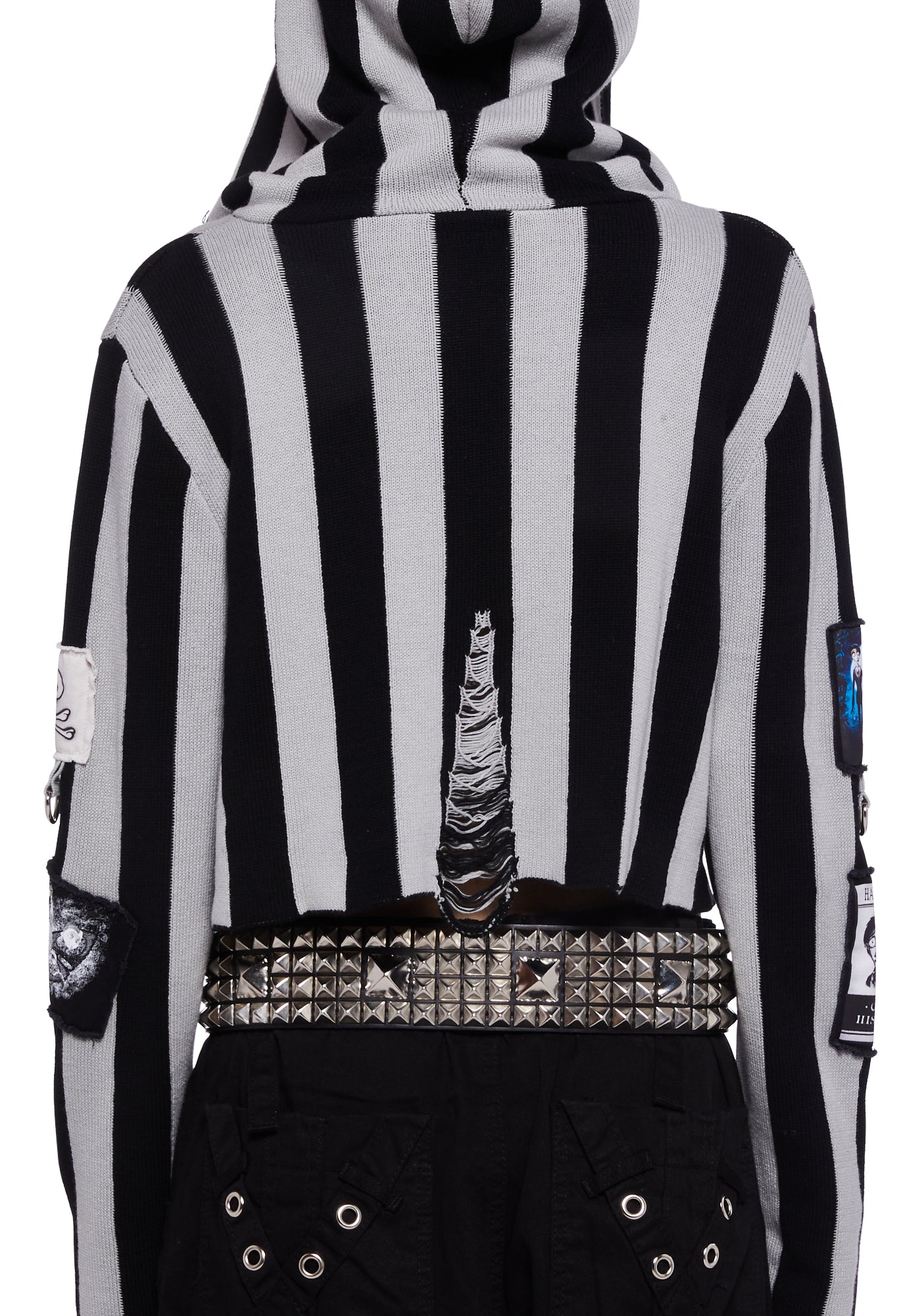 Dolls Kill X Corpse Bride Hooded Sweater- Black