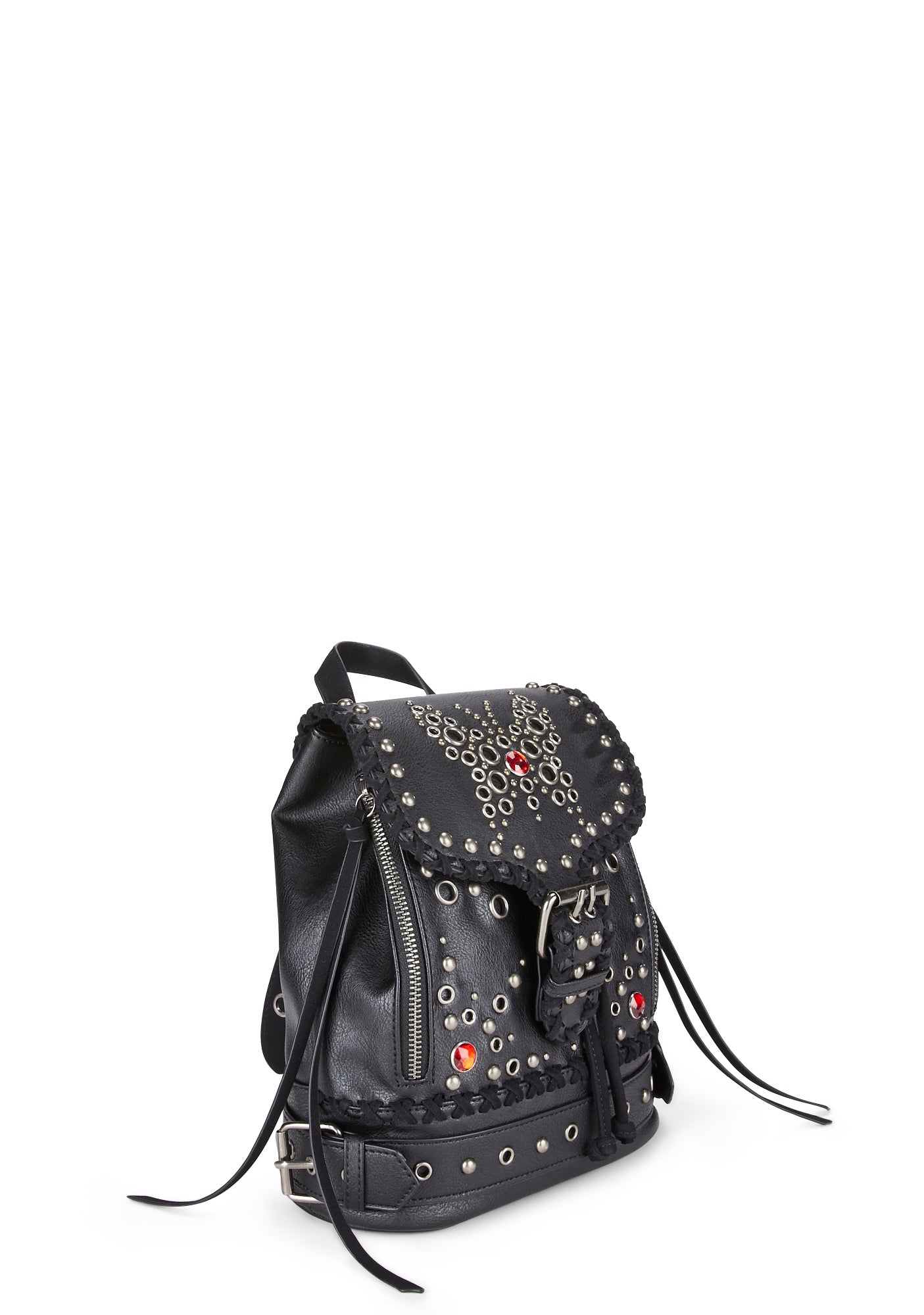 embellished mini backpack Current Mood Vegan Leather Gemstone Studded Butterfly Mini Backpack