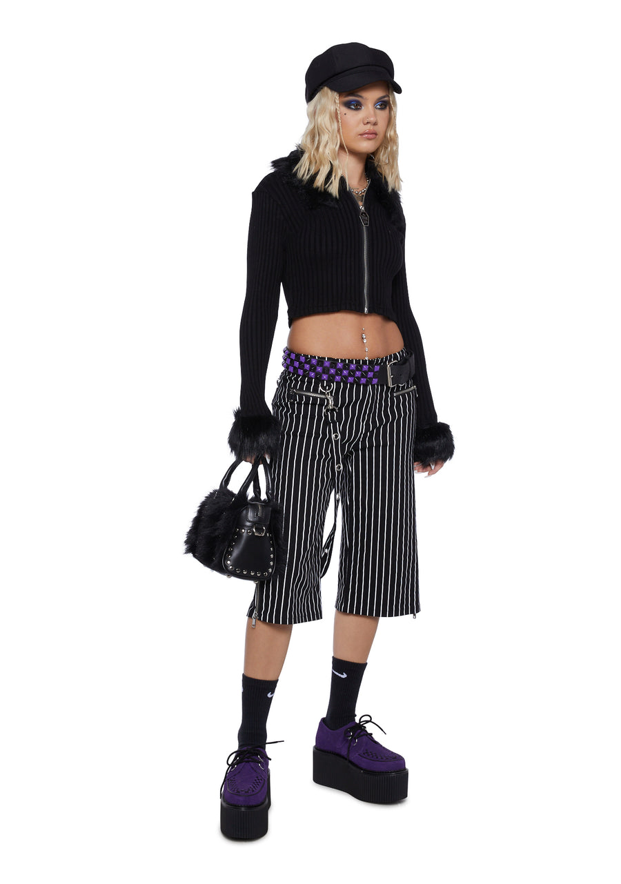 Plus Wait For The Blackout Mini Skirt