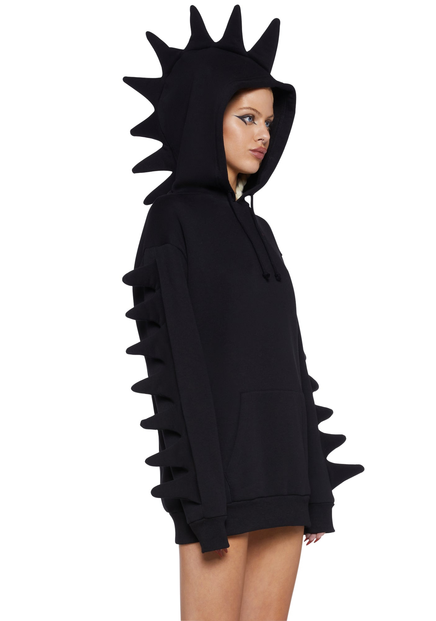 Club Exx Oversized Hoodie- Black – Dolls Kill