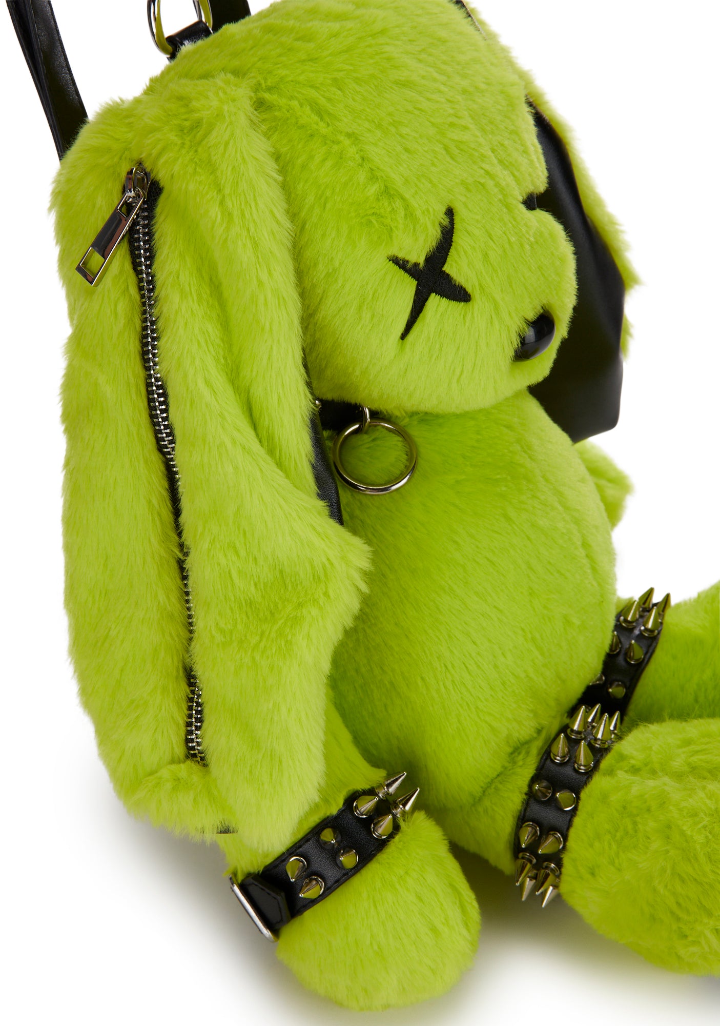 Bunny Club Exx Faux Fur Techno Bunny Backpack - Green – Dolls Kill