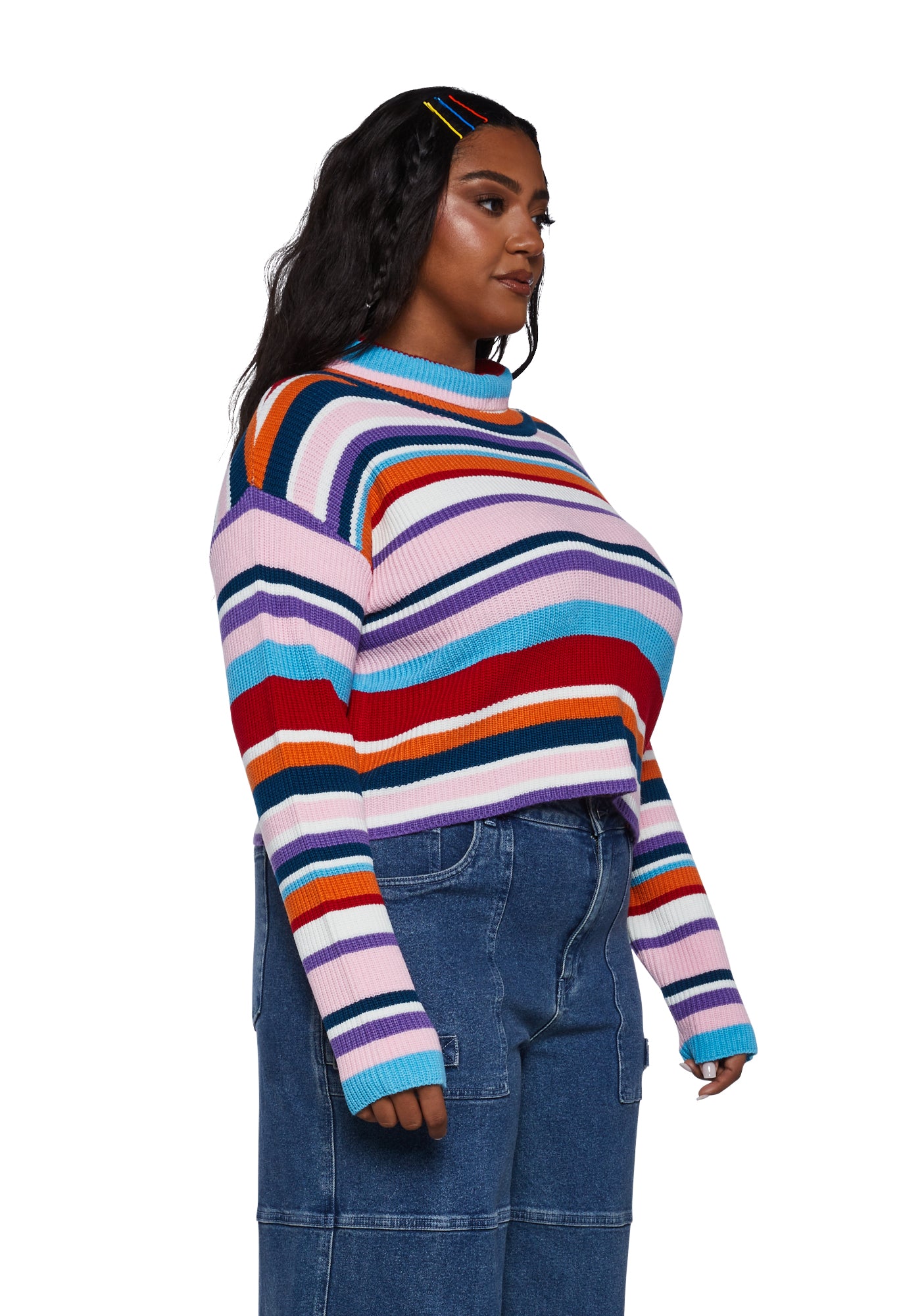Plus Cool Breeze Turtleneck Sweater 1X