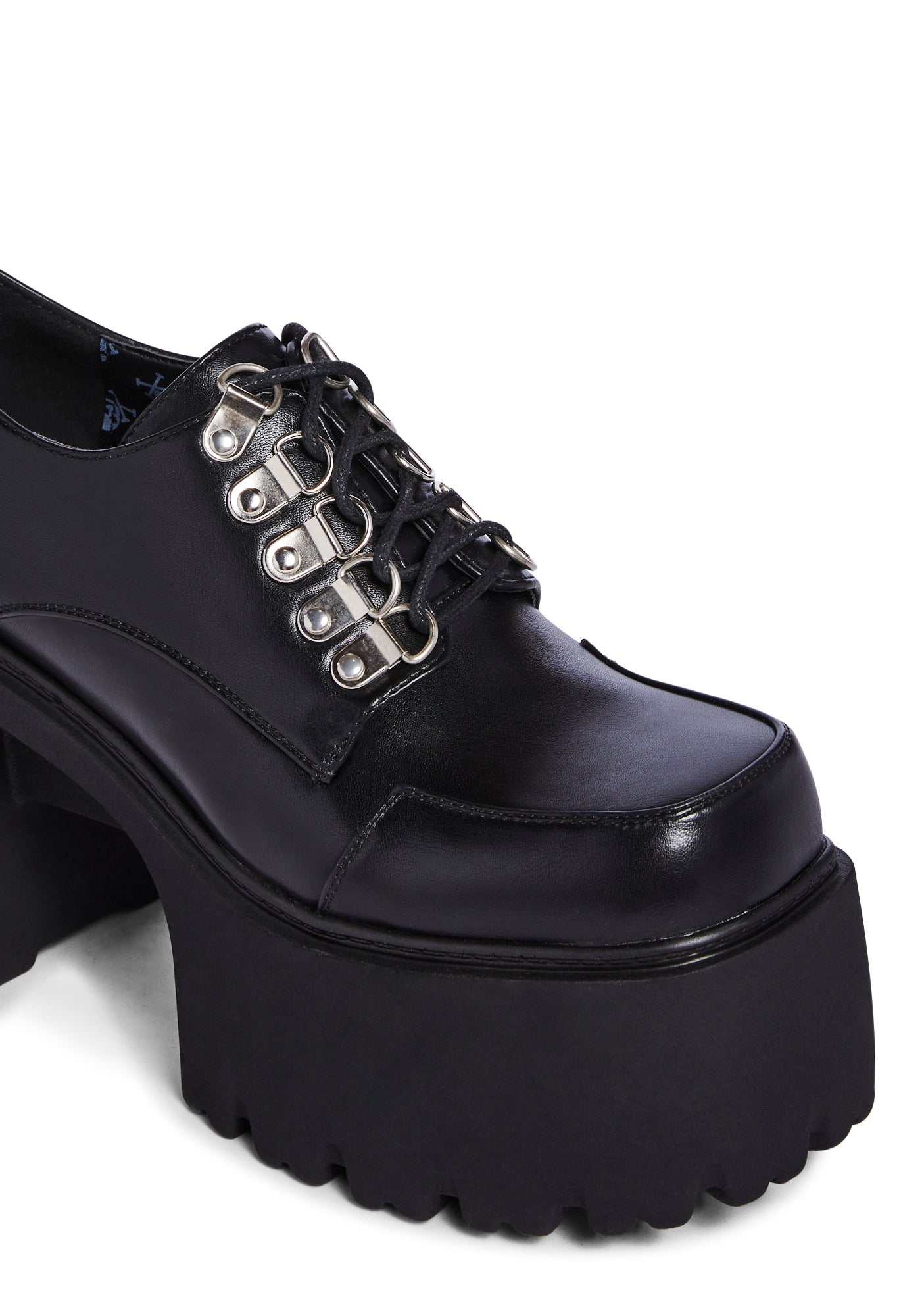 Lamoda Lace Up Platform Oxfords Black Dolls Kill