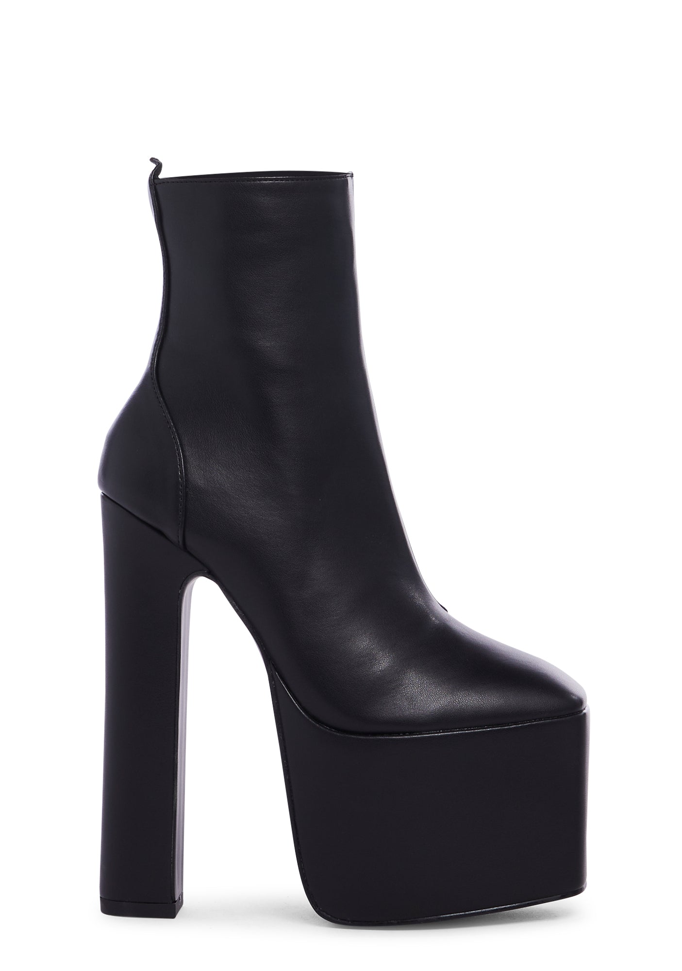 Vegan Leather Platform Ankle Boots - Black – Dolls Kill