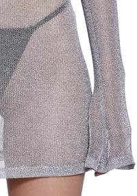 Tempo Metallic Knit Mini Dress