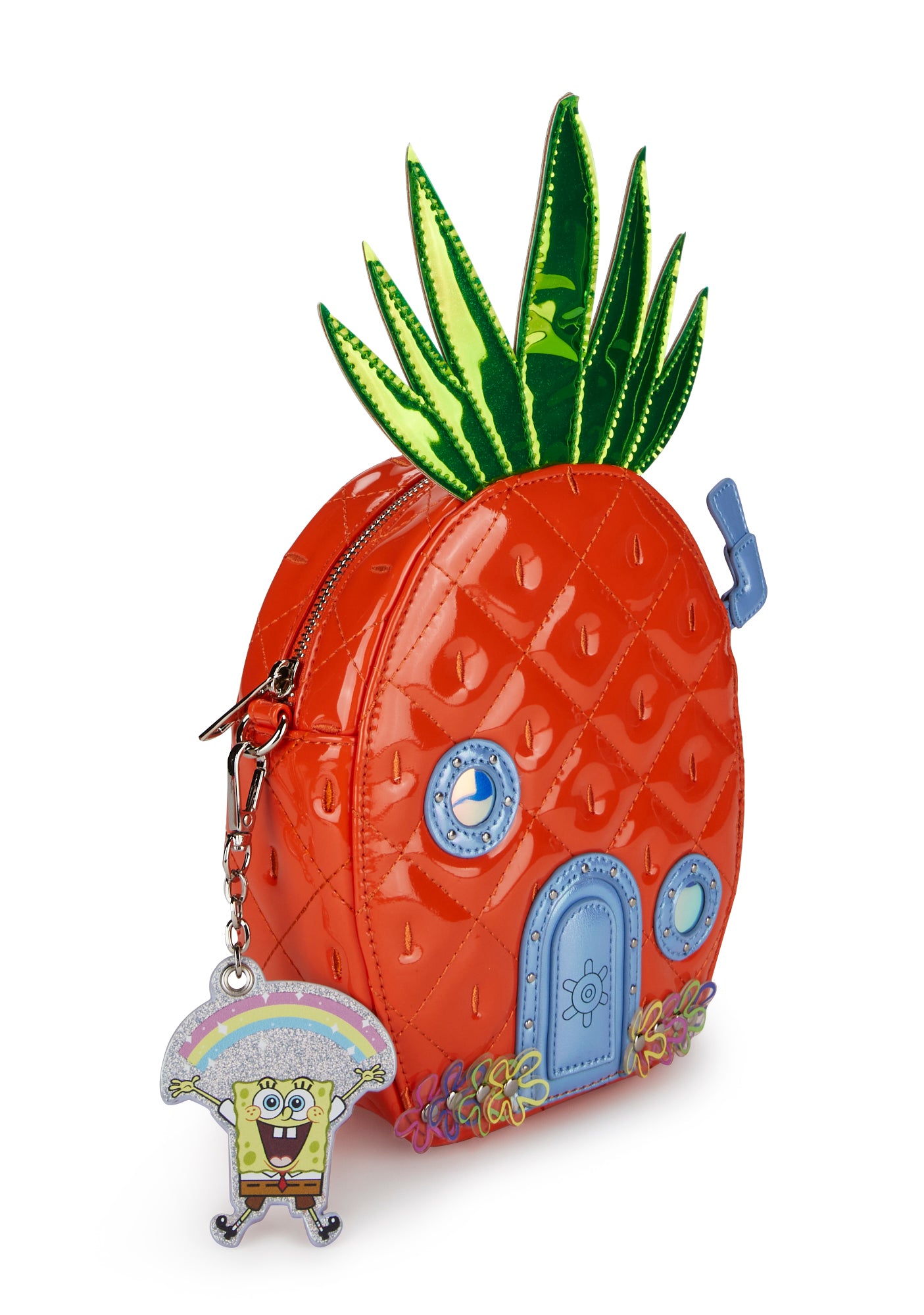 Dolls Kill x Spongebob Pineapple House Crossbody Bag Orange