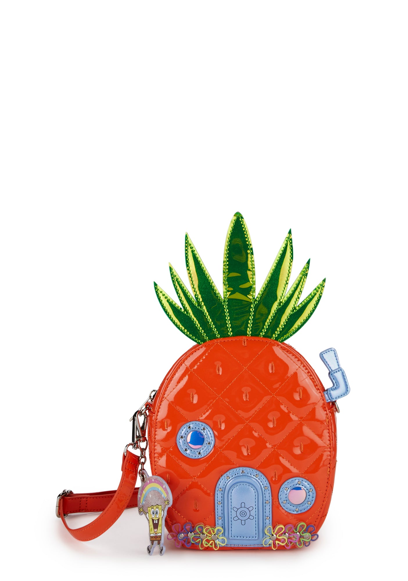 Dolls Kill x Spongebob Pineapple House Crossbody Bag Orange