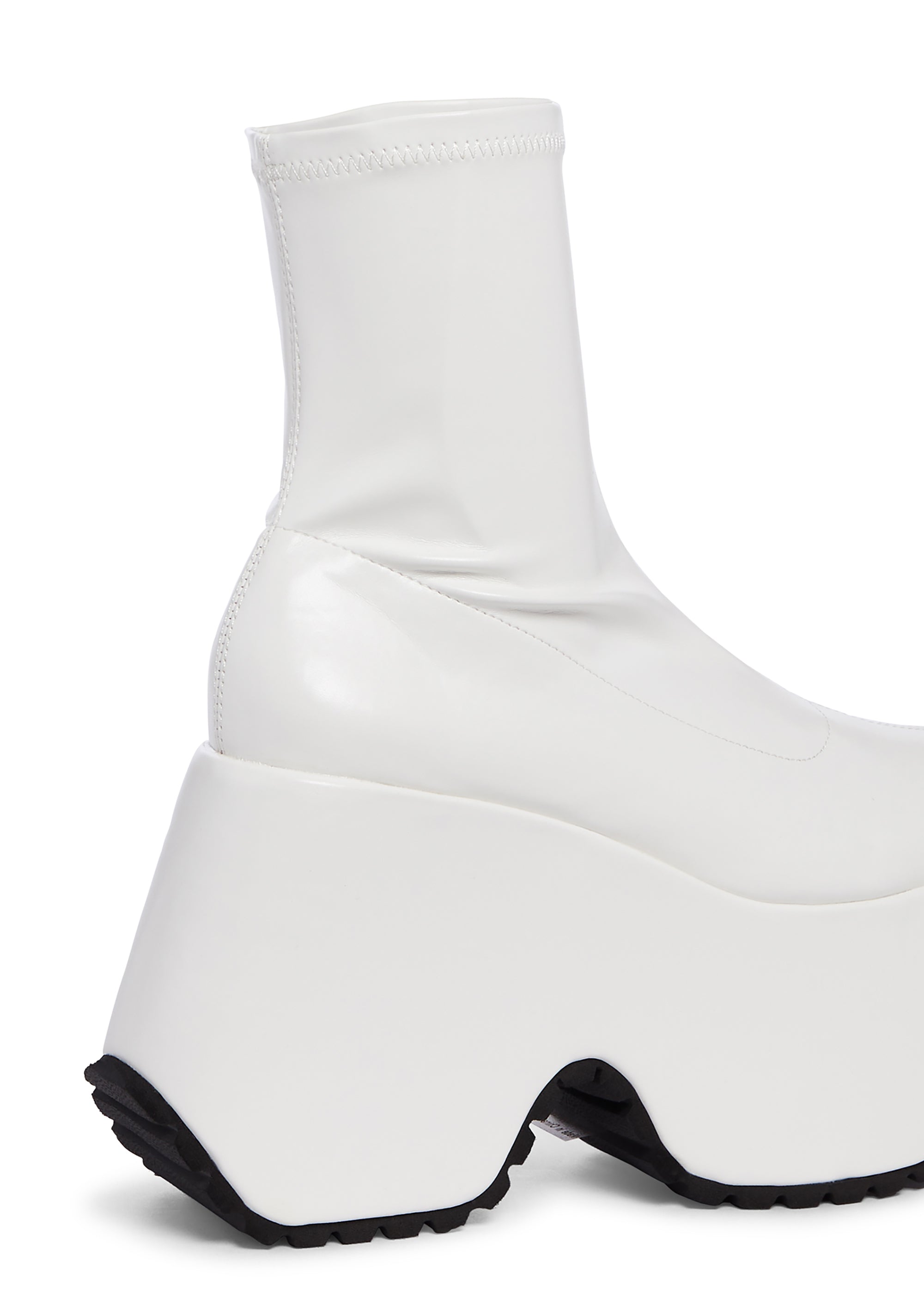 Lemon Drop By Privileged Platform Ankle Boots White Dolls Kill