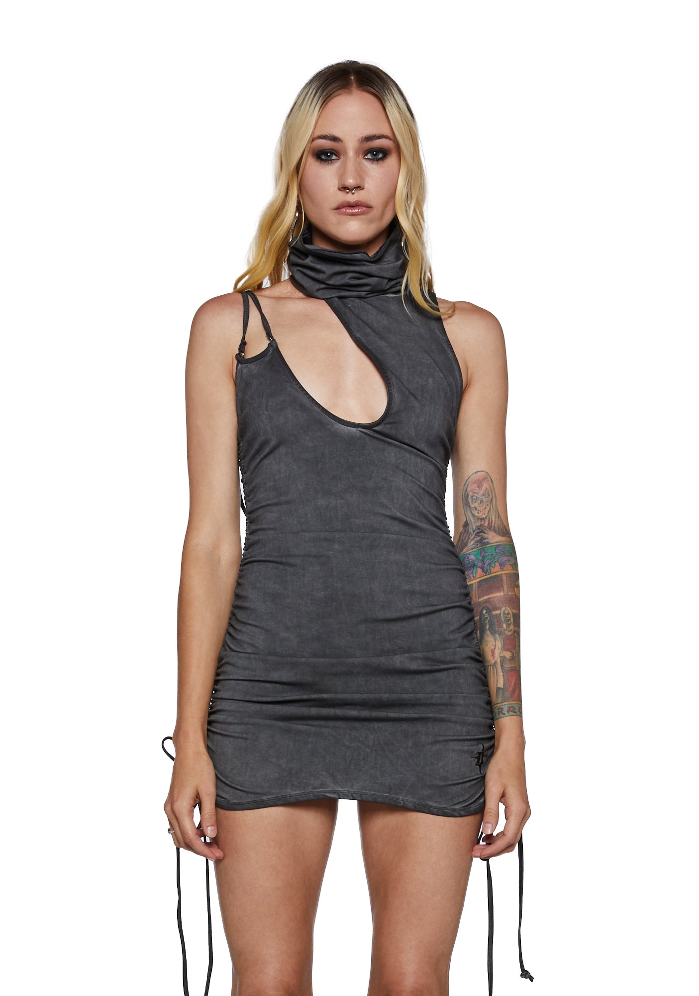 Darker Waves Cut Out Strappy Mini Dress