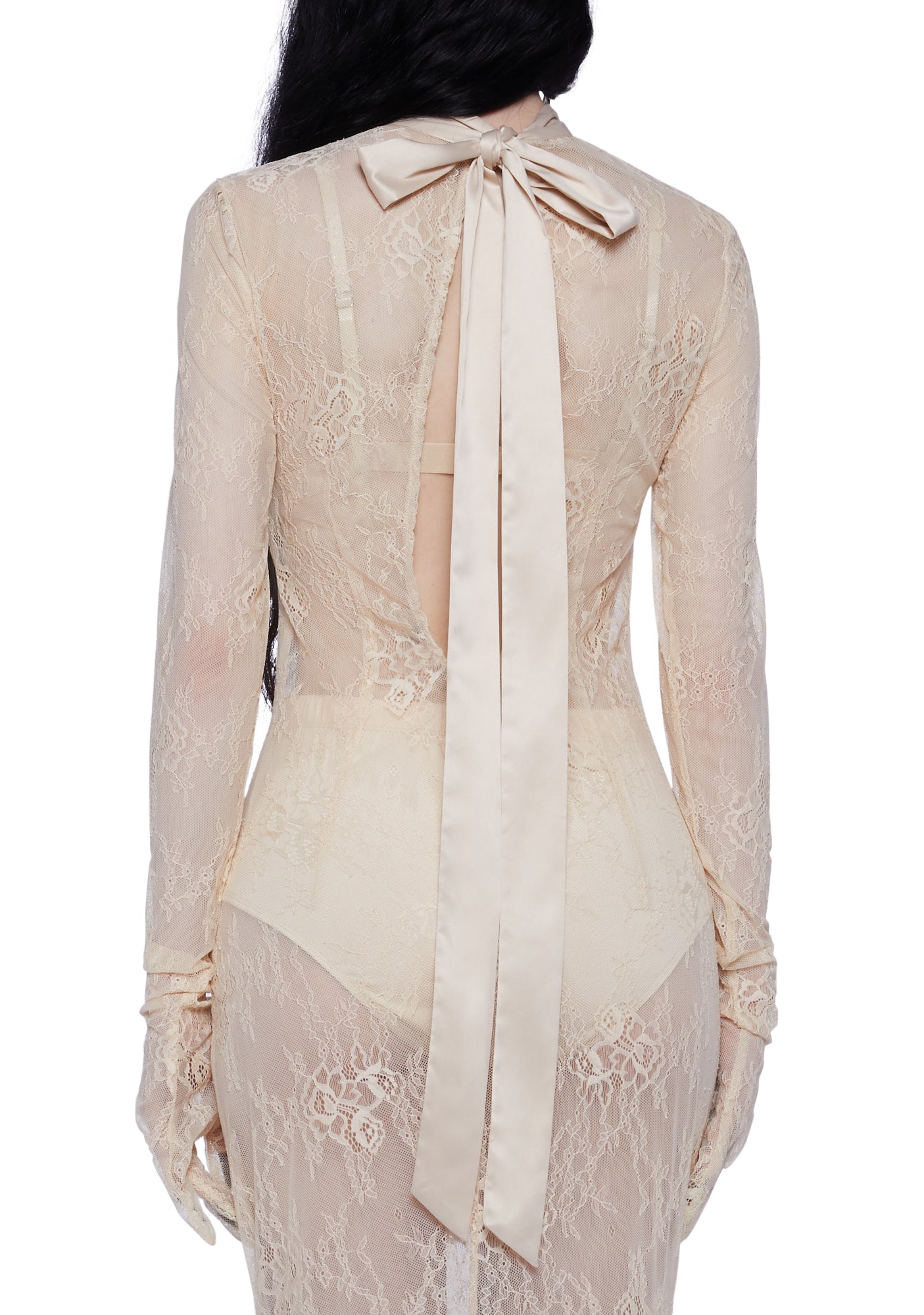 Majesty Masque Maxi Dress Set - Off White