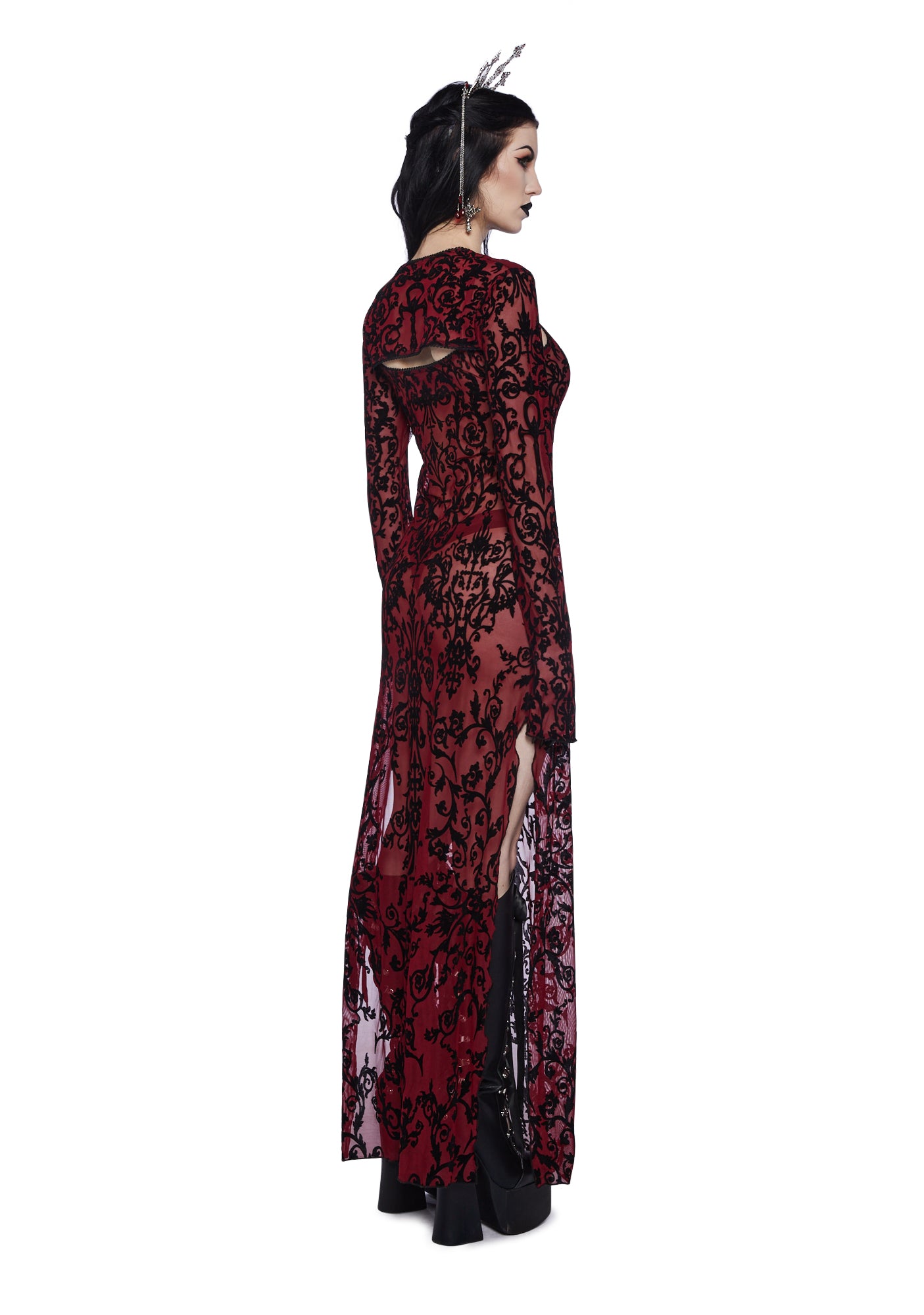 Night Ballroom Maxi Dress And Shrug Set
