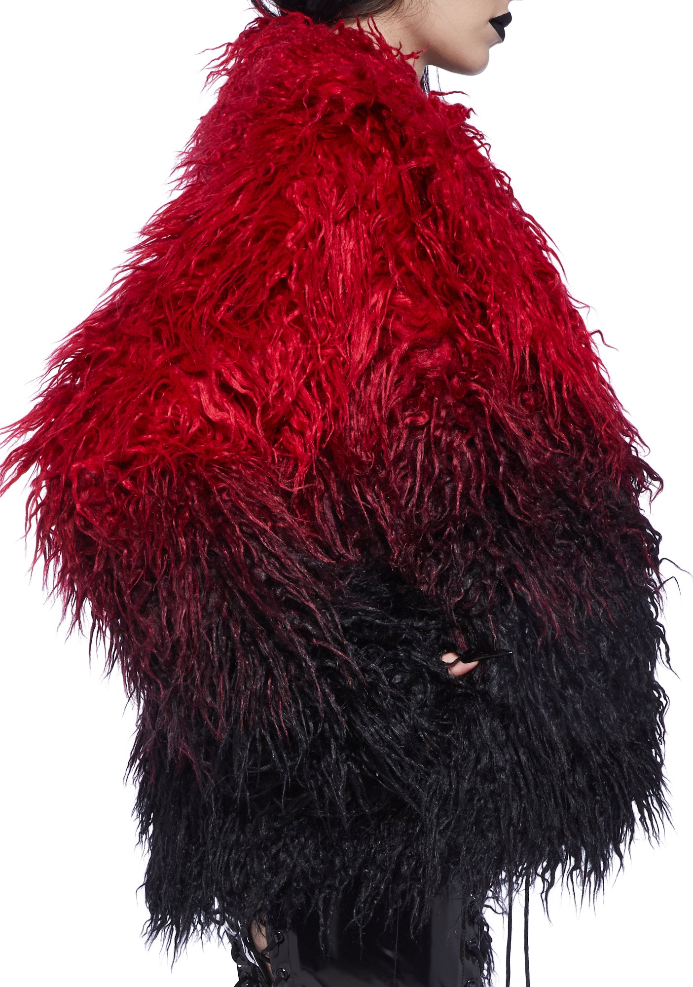 I'd Die Again Ombre Jacket- Red