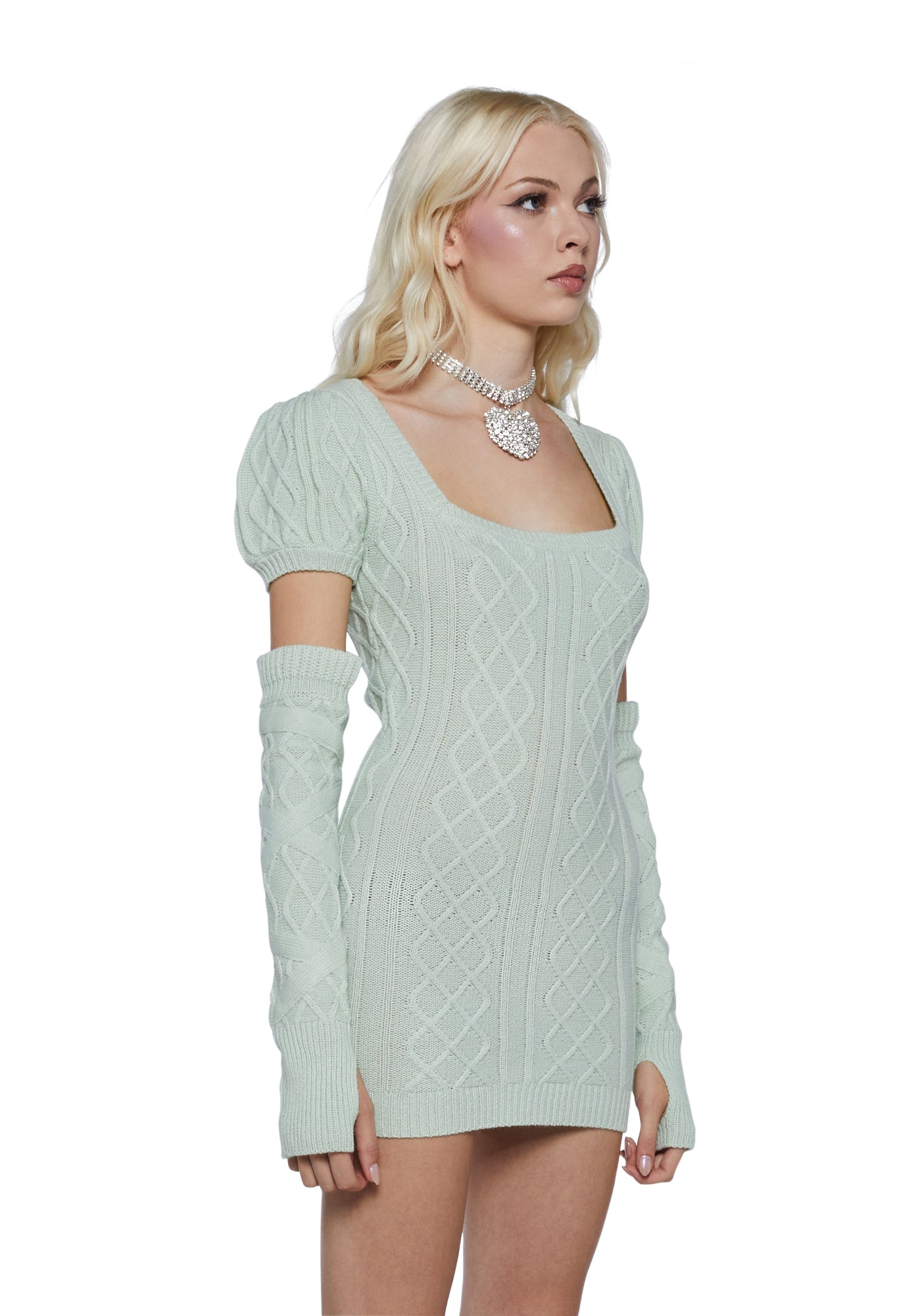 sugar thrillz green dress Sugar Thrillz Satin Cupcake Mini Dress