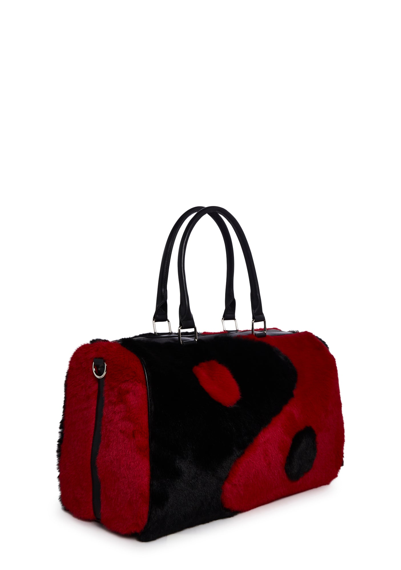 ★激レア コレクション★ウイルソン★FatShaft★3点式バック★レッド★ Current Mood Yin Yang Faux Fur Weekender Bag - Black/Red – Dolls Kill