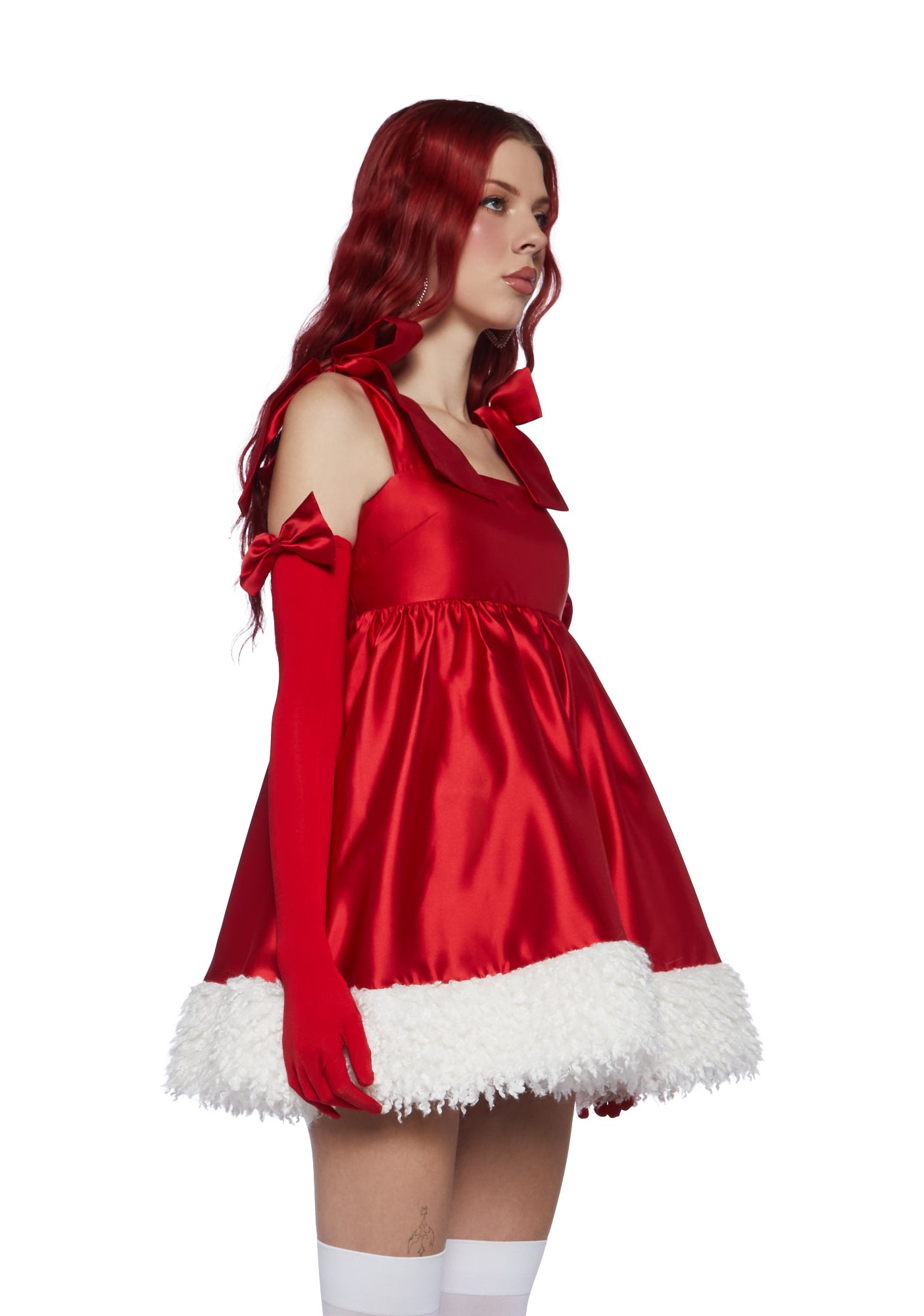 baby doll christmas dress Amazon.com: Women's Christmas Velvet Mini Dress Babydoll Sexy Santa Chemise Lace Up Front Dress Mrs Santa Claus Cosplay Costume Red: Clothing, Shoes & Jewelry