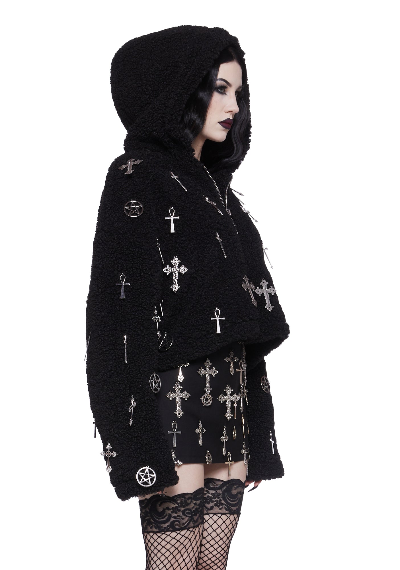 Idol Worship Hooded Sherpa Jacket