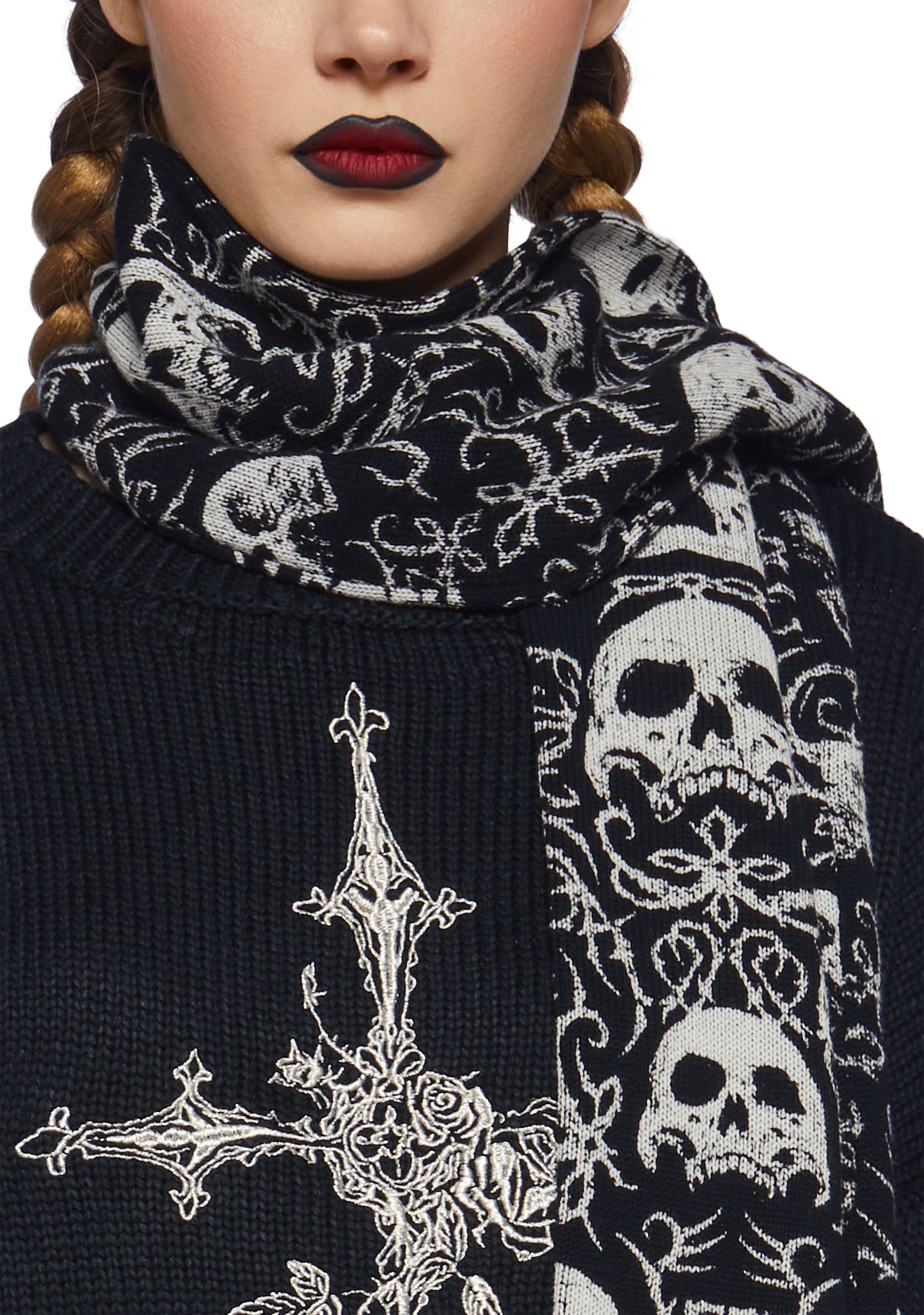 Trading Nightmares Knit Scarf