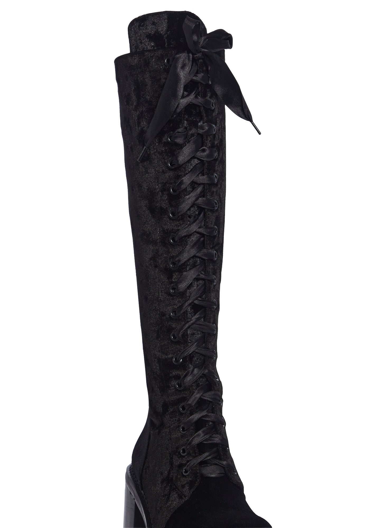 Knee high velvet boots new arrivals