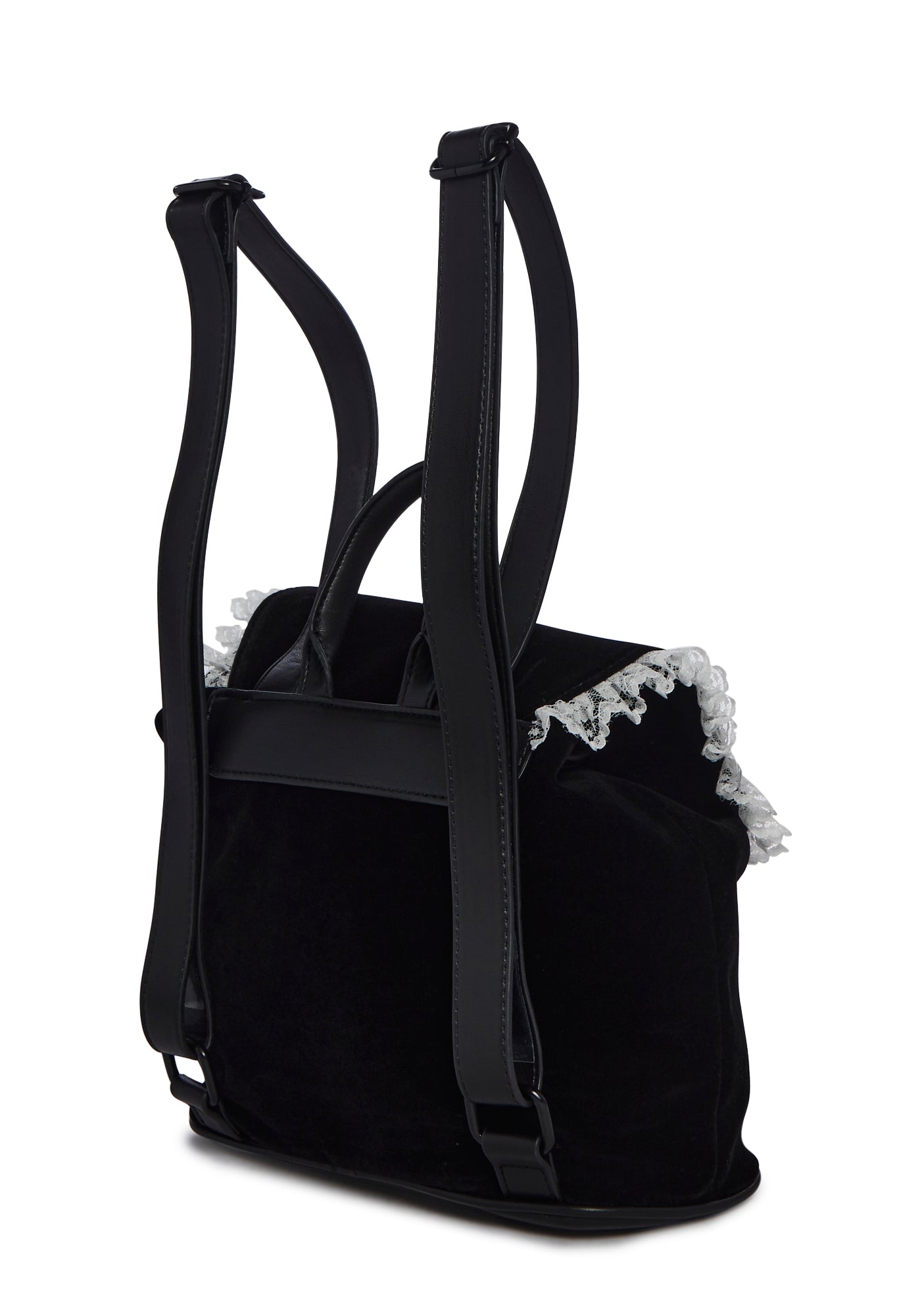Small velvet backpack on sale
