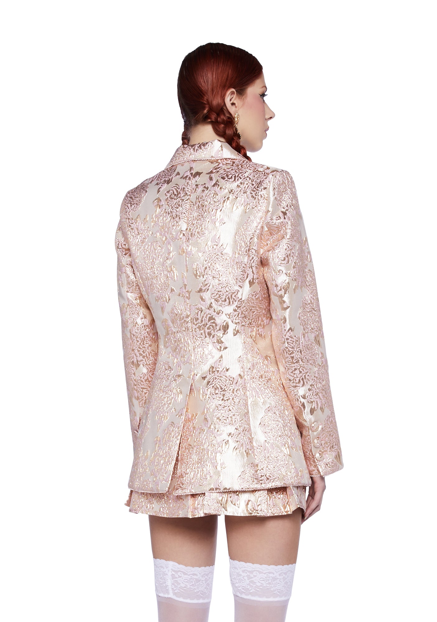 Sugar Thrillz Brocade Blazer- Pink – Dolls Kill
