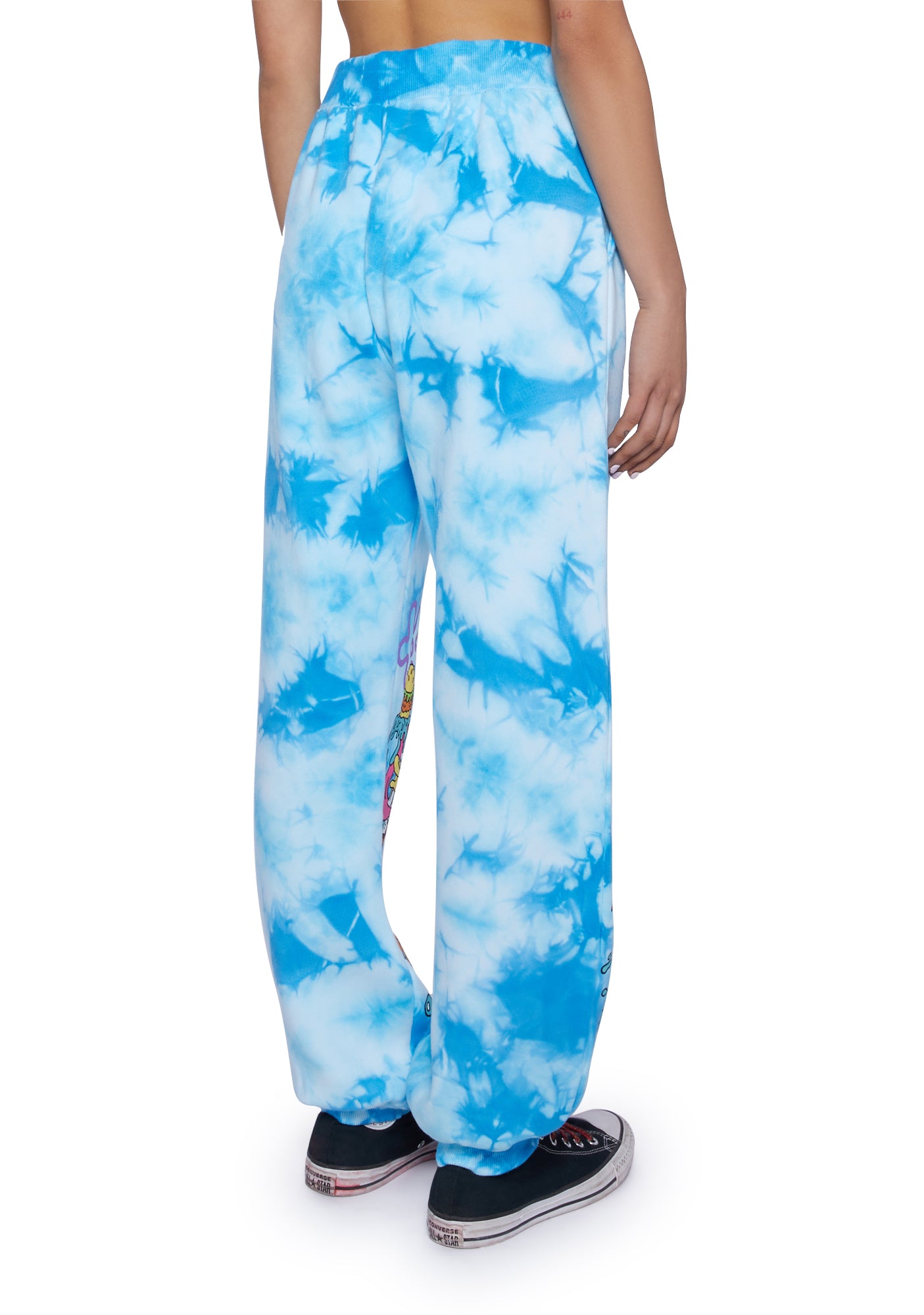 Dolls Kill x SpongeBob Tie ye Sweatpants- Blue