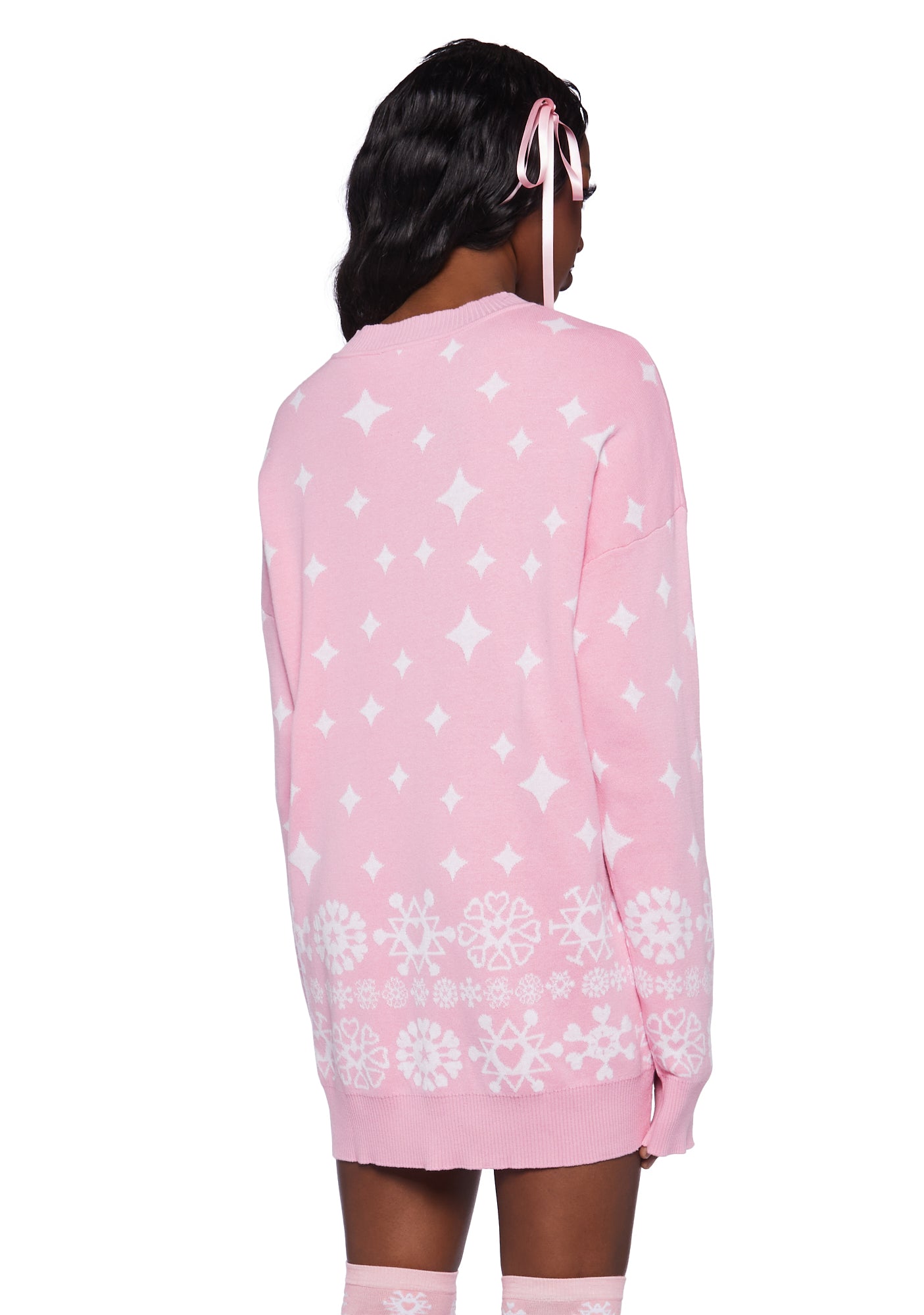 Dolls Kill x Care Bear Oversized Sweater Pink