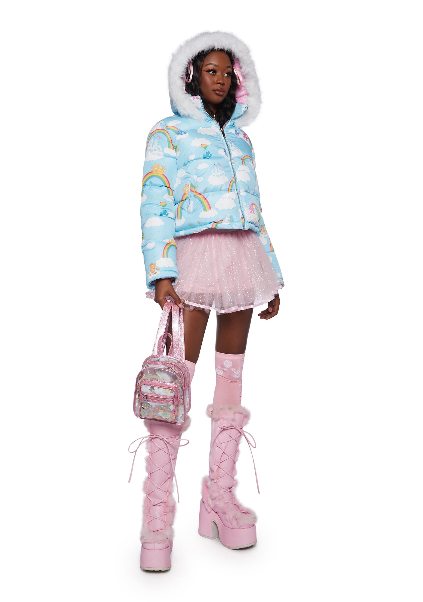 人気アイテムランキング(新品)  Care x Kill Dolls Bear Blue Jacket- Puffer ジャケット・アウター