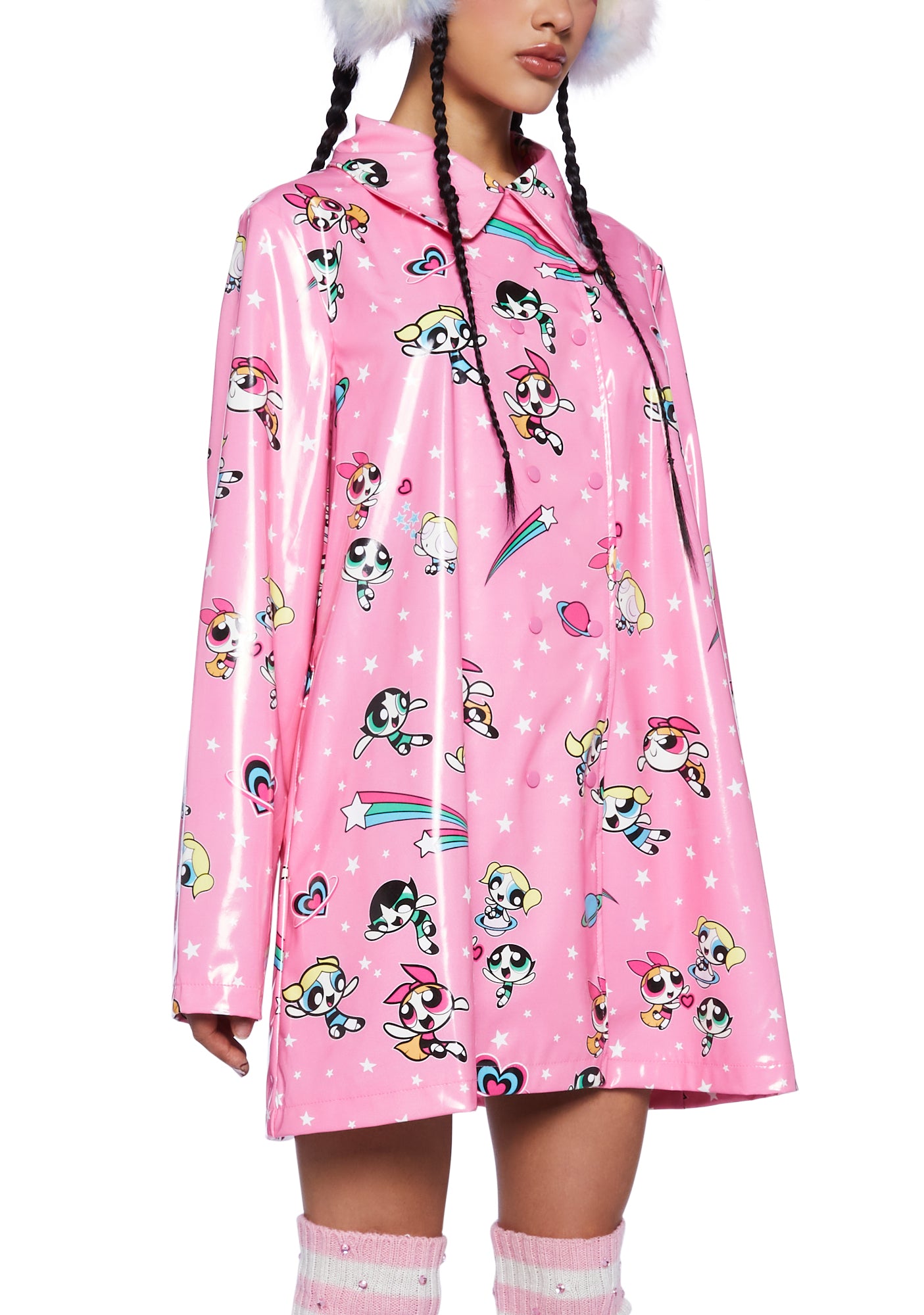Women's vinyl rain slicker clearance
