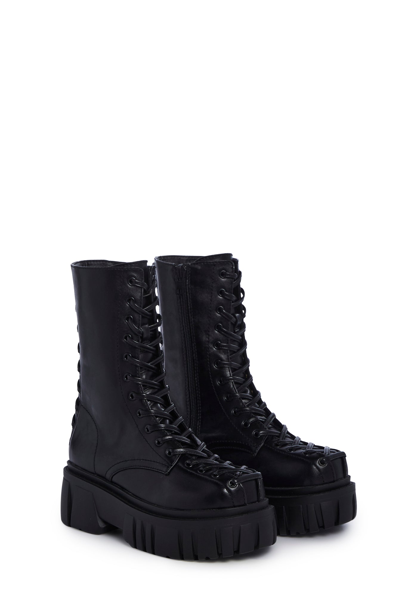 Corset lace up boots online