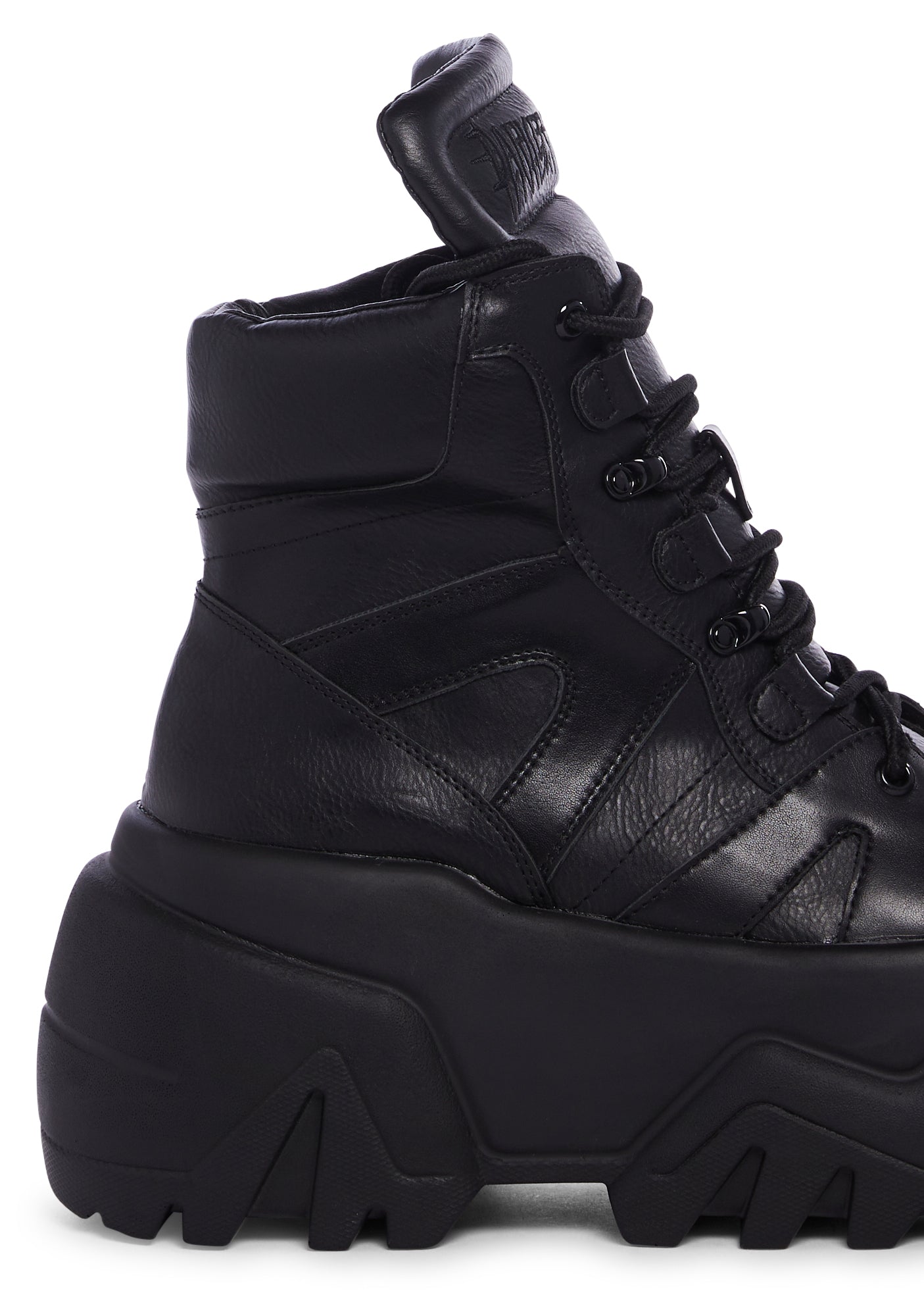 Crossfade High Top Platform Sneakers - Black