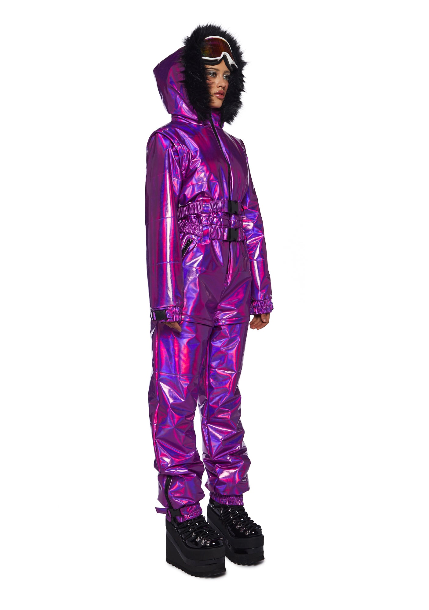 Metallic ski suit outlet