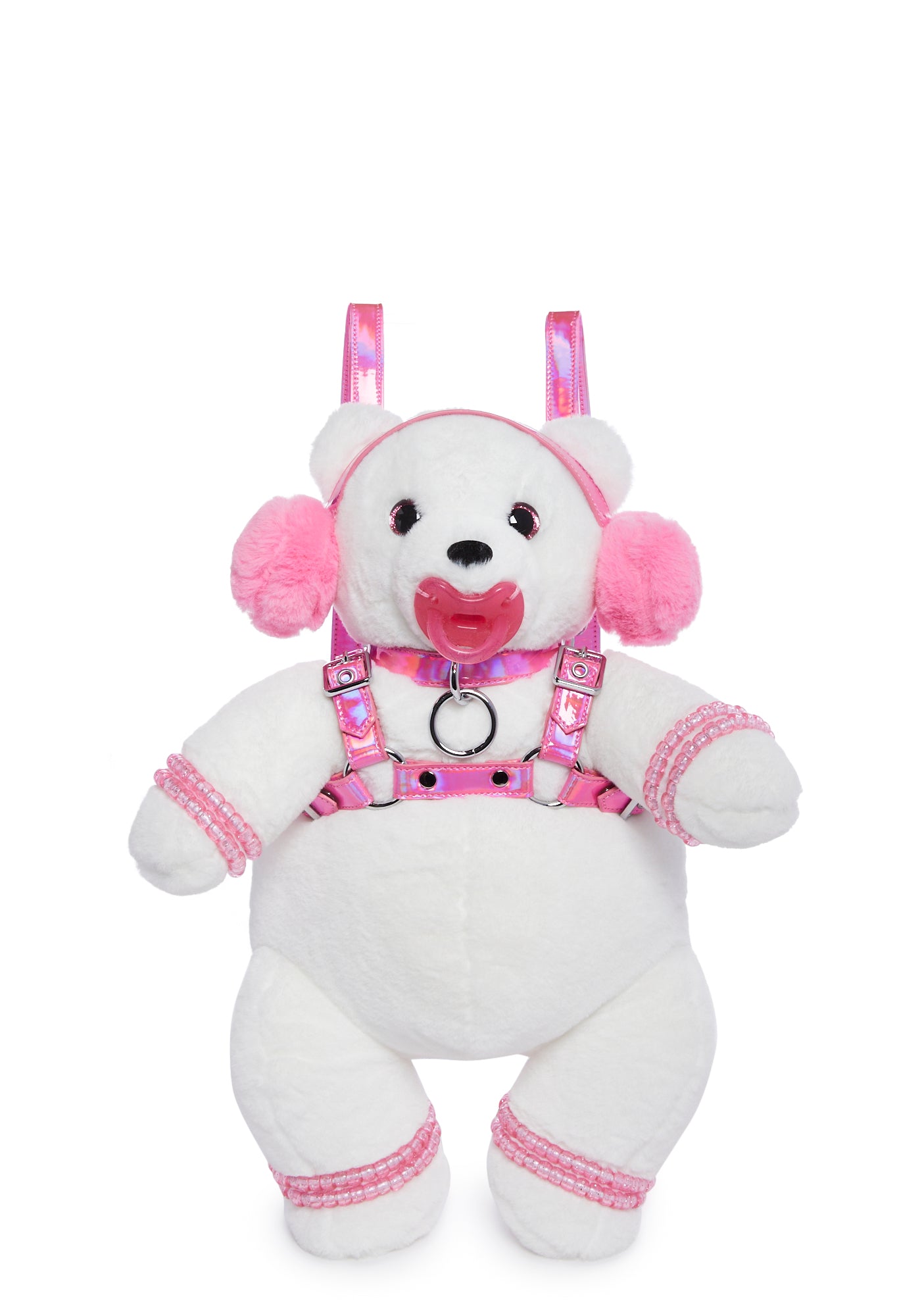 CLUB EXX | Dom Daddy Bear Backpack Club Exx Sparkly Glitter Rhinestone Teddy Bear Backpack  main image 2