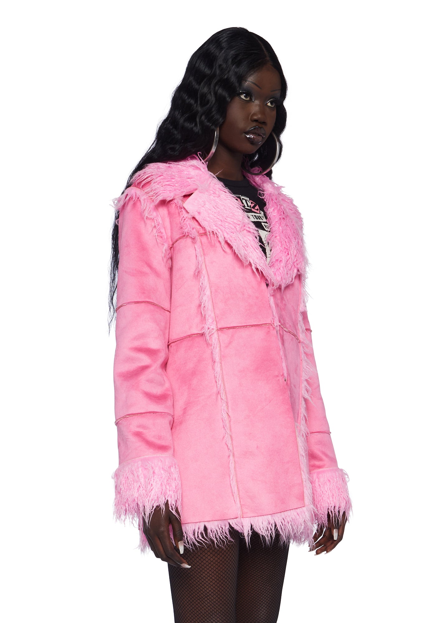 Back sales fur jacket