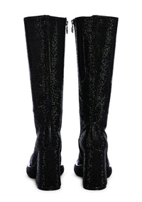 Bling It Up Platform Boots - Black