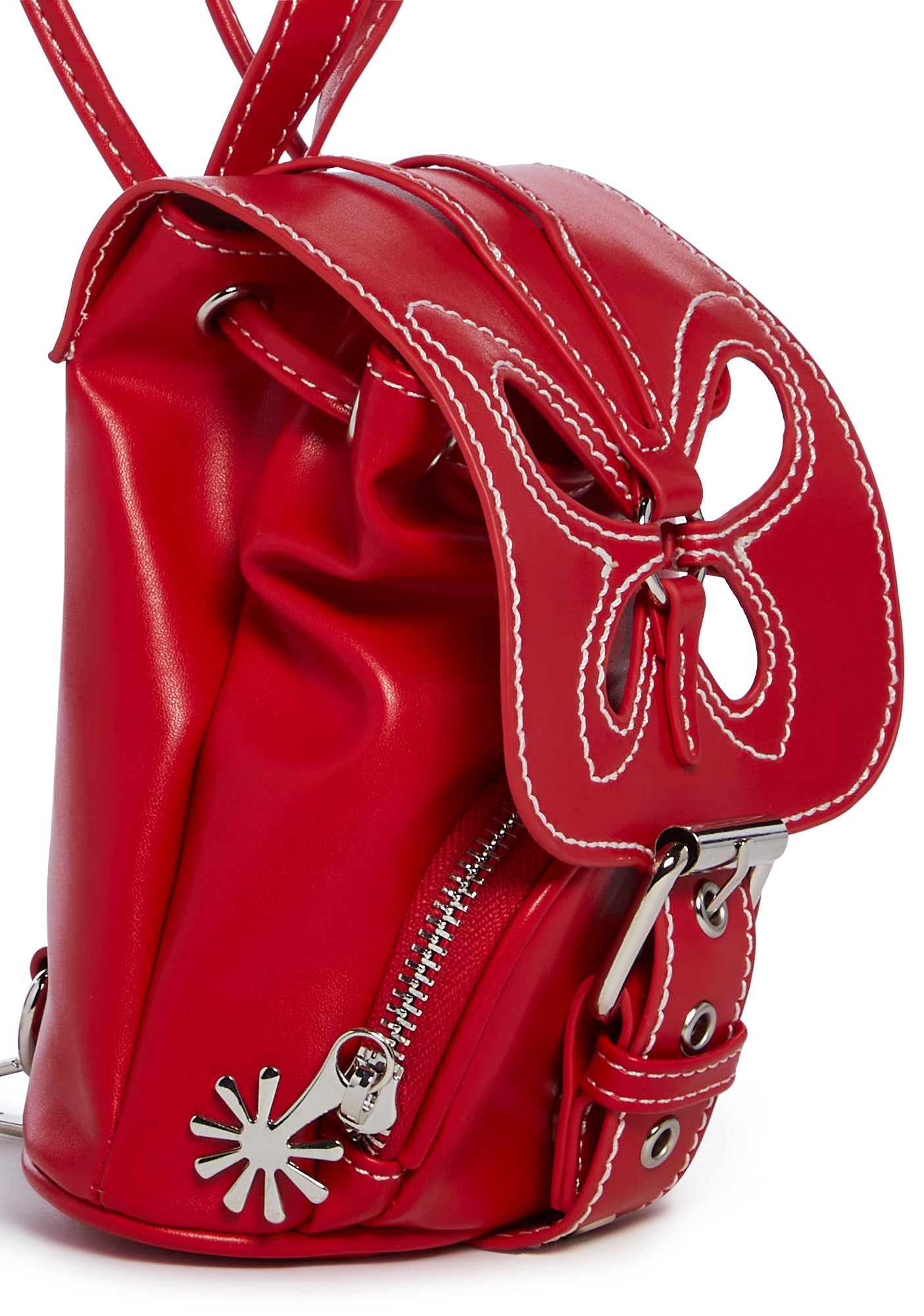 dELiA*s by Dolls Kill Butterfly Cut Out Mini Backpack - Red