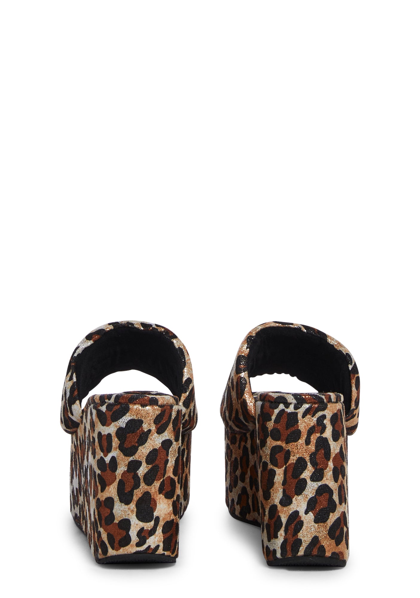 Cheetah Print Platform Sandals- Multi – Dolls Kill