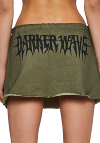 Crossfade Washed Tennis Skirt