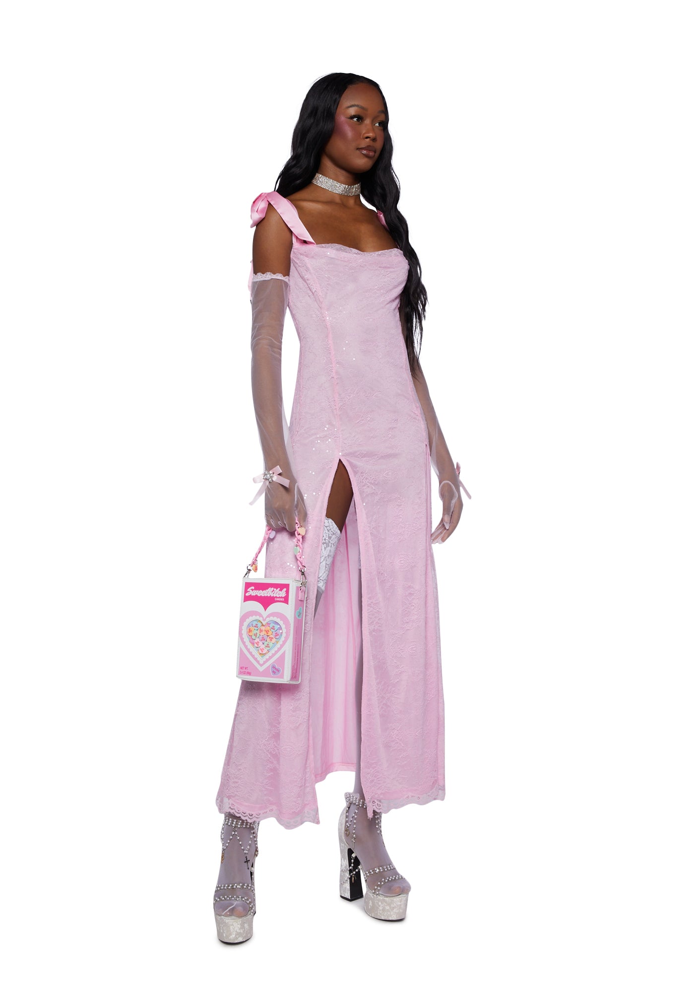 sobre ドレス　sugar Sugar Thrills Corset Maxi Dress With Floral Embroidery