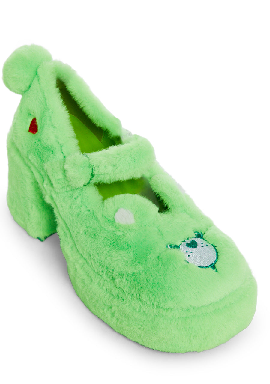 Love Alot Platform Mary Janes- Green - alternate