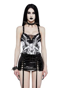 Gothic Elegy Graphic Bodysuit