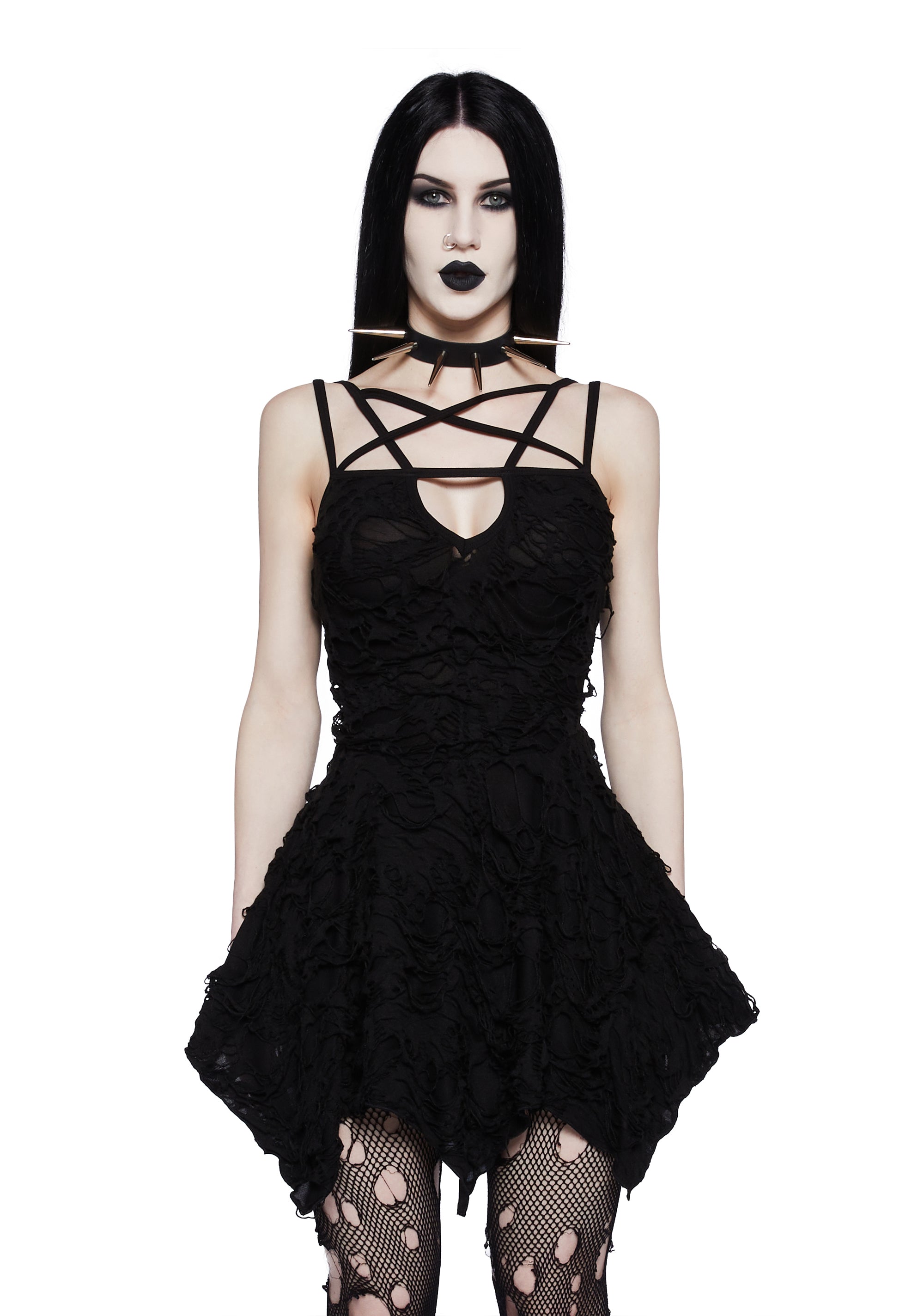 No Dress Black Bow Fishnet Stockings - Multi – Dolls Kill