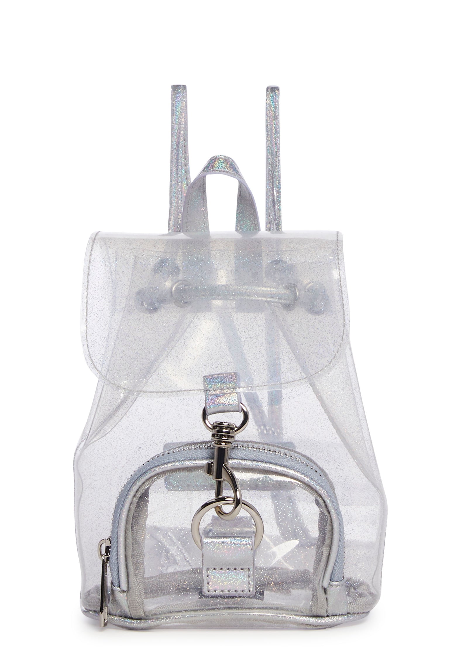 Current Mood Clear Glitter Vinyl Mini Backpack