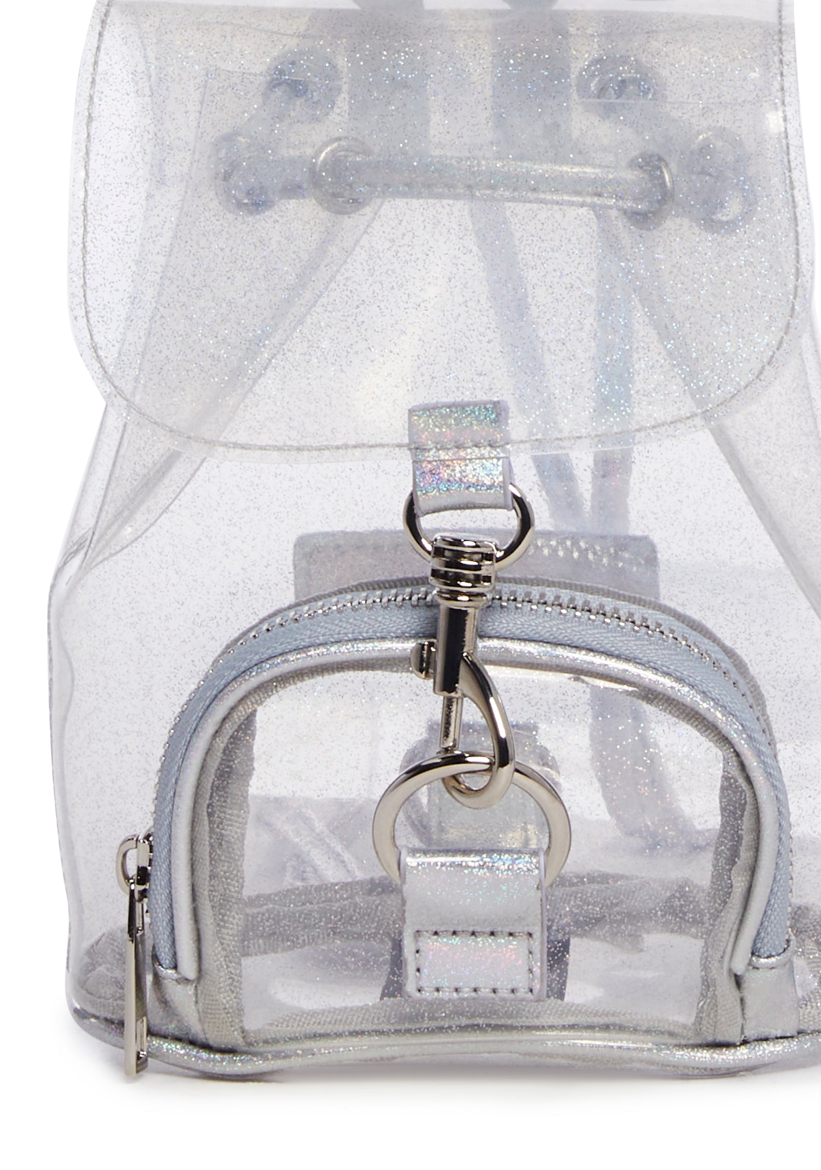 Current Mood Clear Glitter Vinyl Mini Backpack