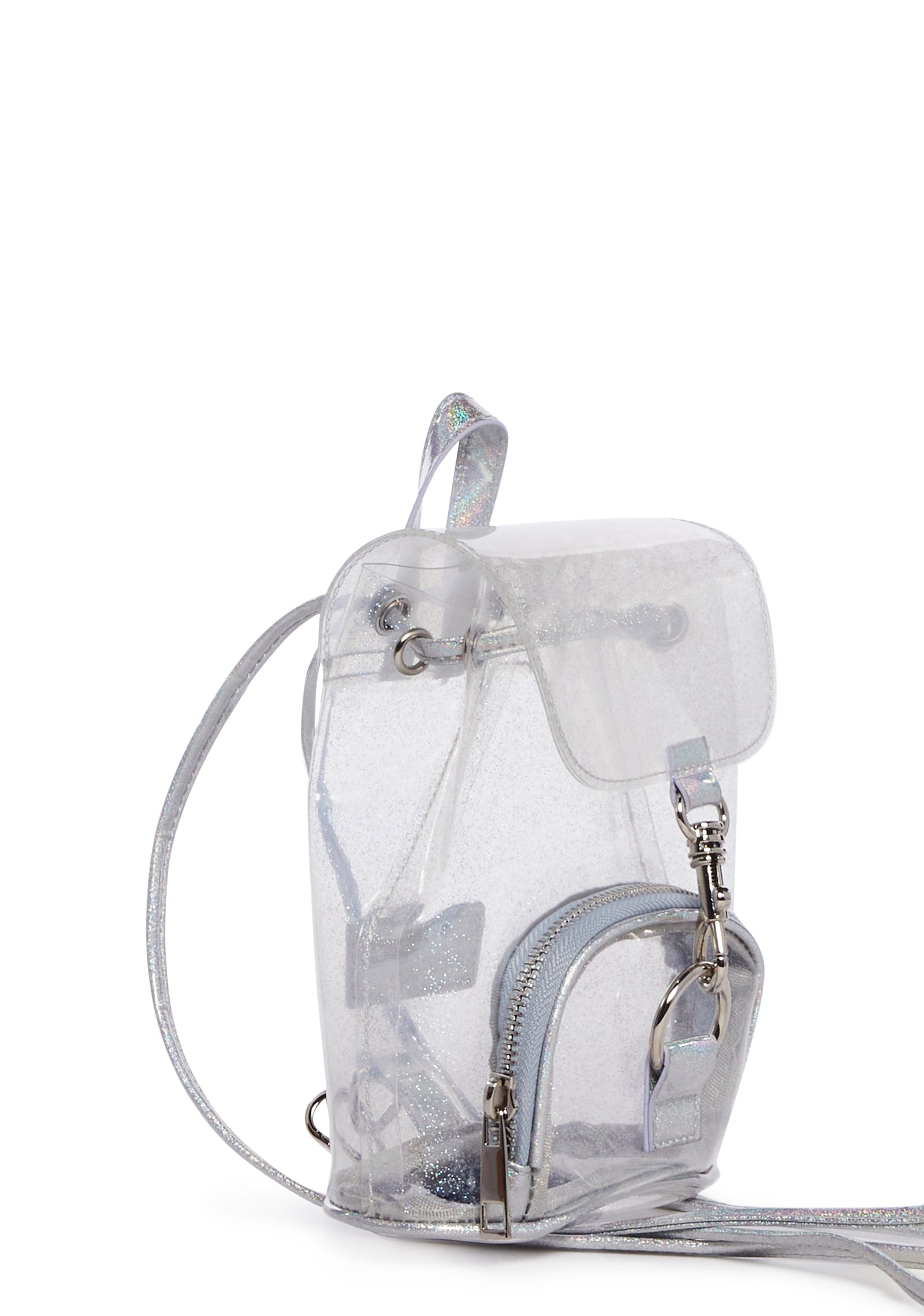 Current Mood Clear Glitter Vinyl Mini Backpack